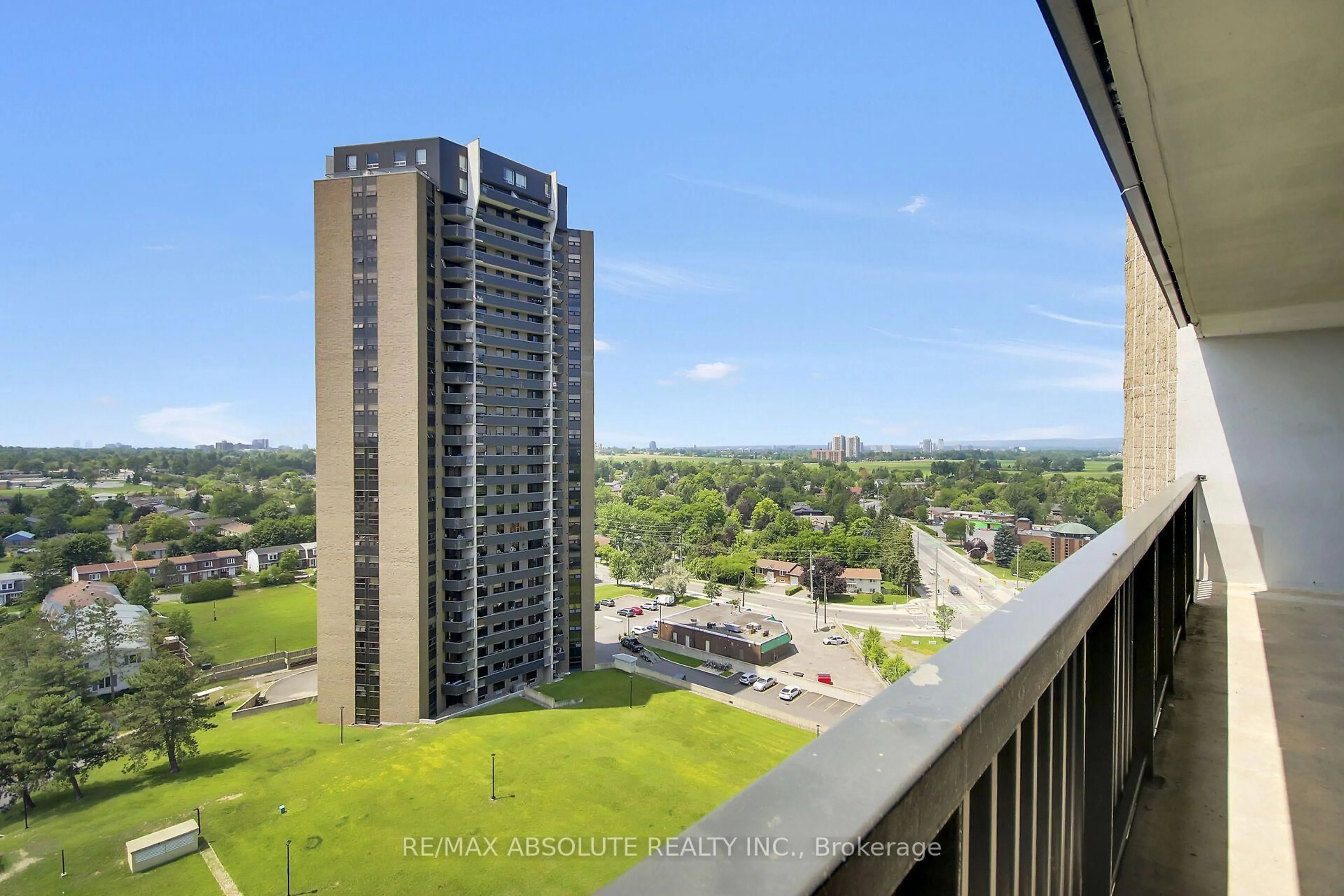 A pic from outside/outdoor area/front of a property/back of a property/a pic from drone, city buildings view from balcony for 1380 Prince Of Wales Dr #1403, Ottawa Ontario K2C 3N5
