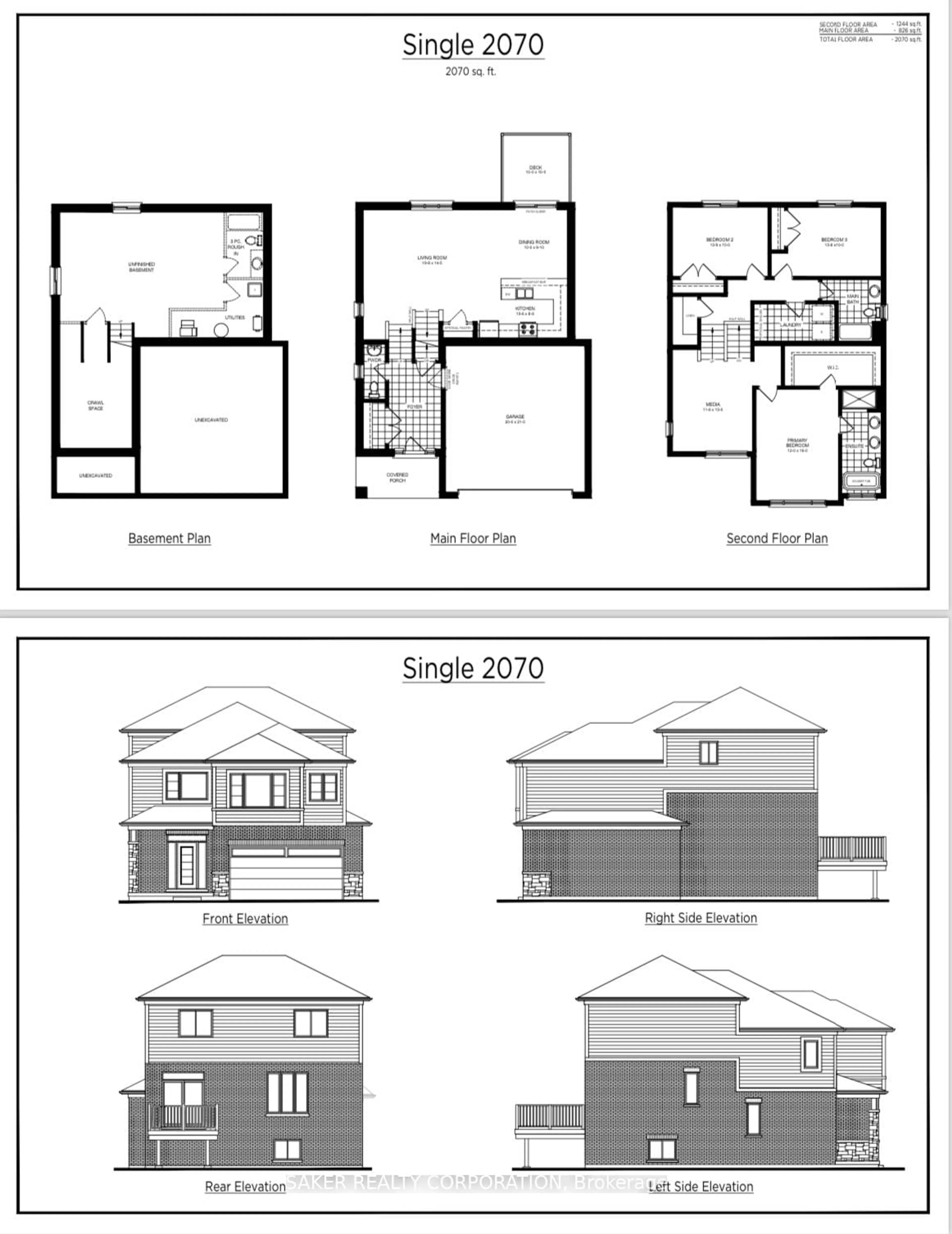 Floor plan for 534 REGENT St, Strathroy-Caradoc Ontario N0L 1W0