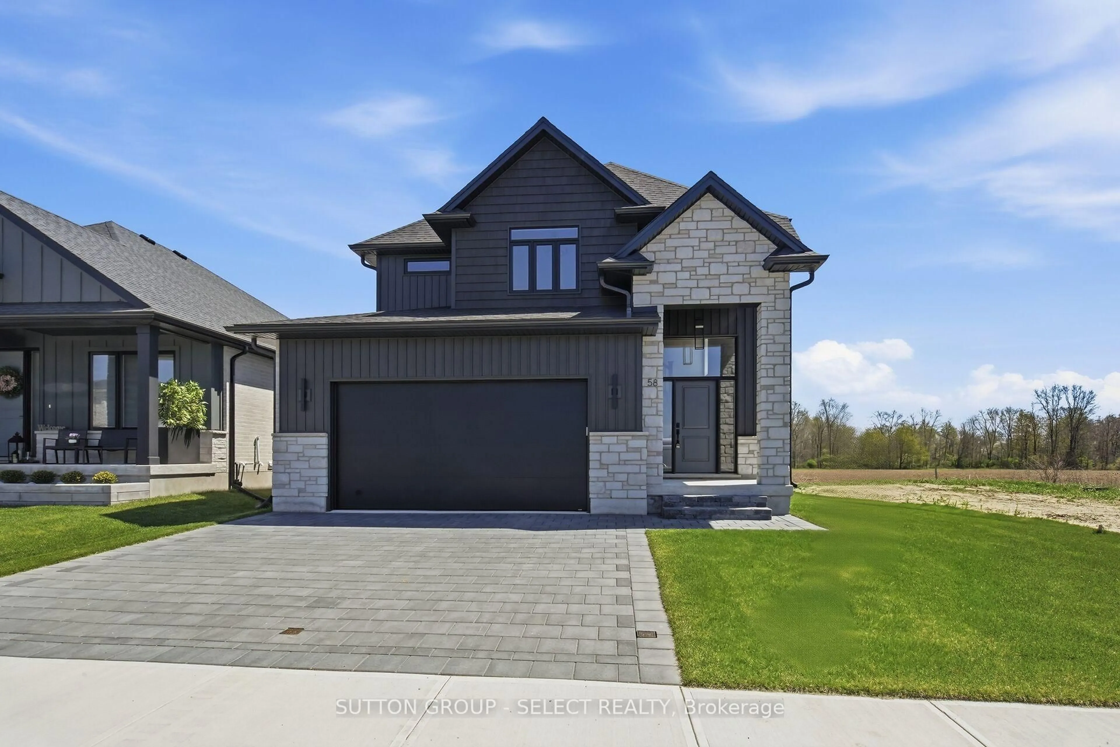Home with brick exterior material, street for 58 Briscoe Cres, Strathroy-Caradoc Ontario N7G 0G3