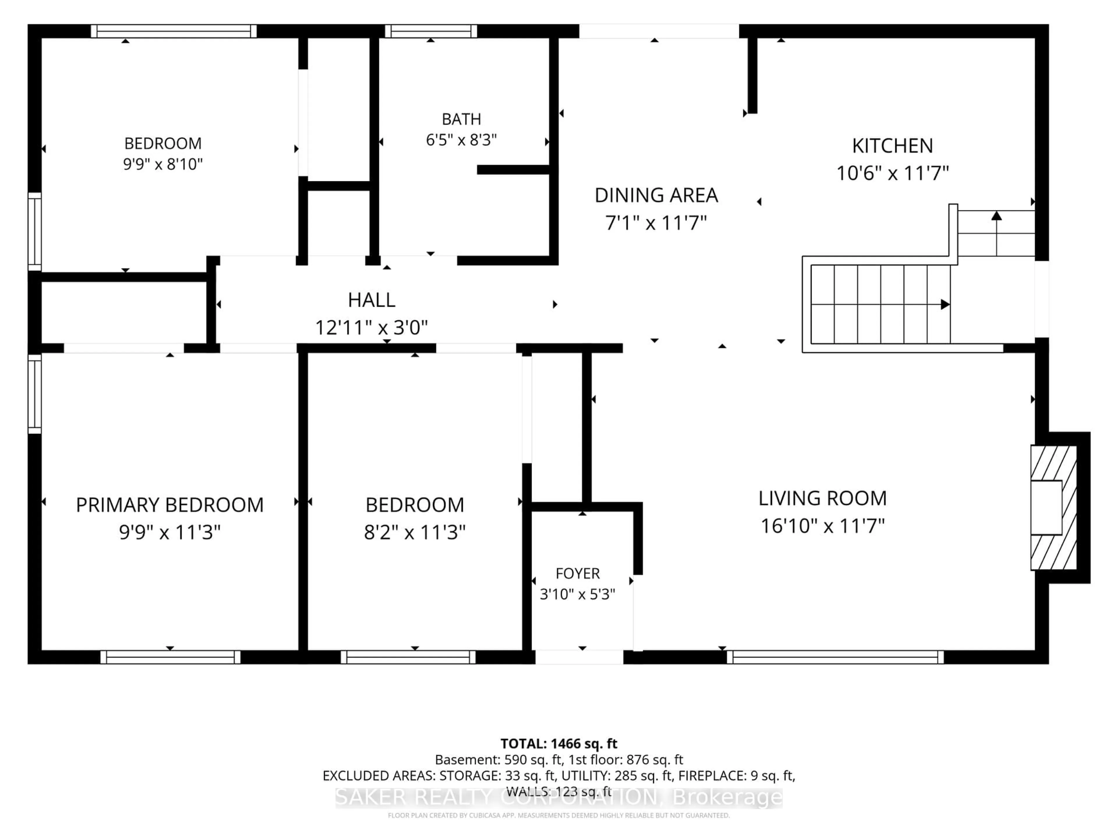Floor plan for 1418 Helena Montague Ave, London South Ontario N6K 1Z2