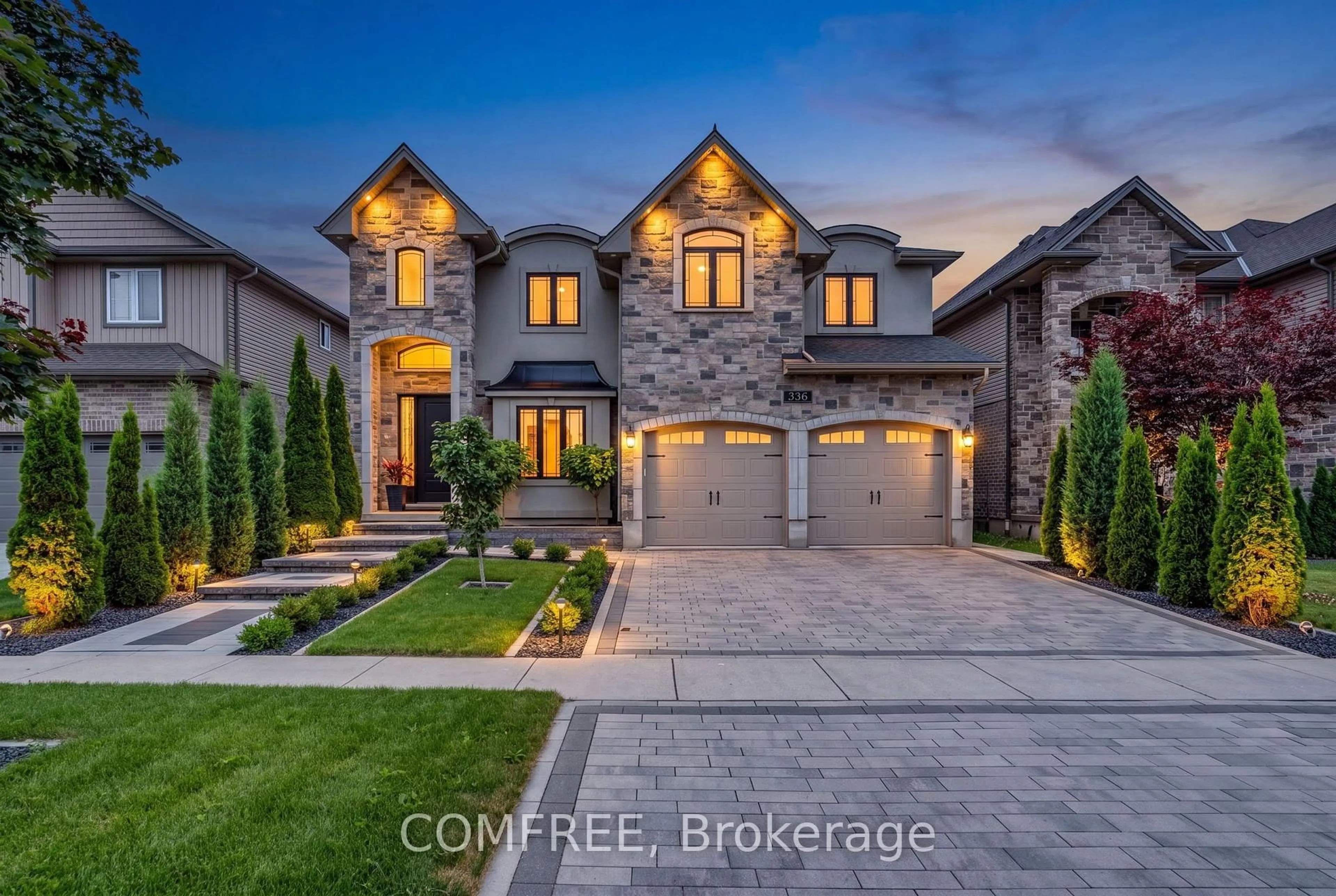 Home with brick exterior material, street for 336 Munnoch Blvd, Woodstock Ontario N4T 0H6