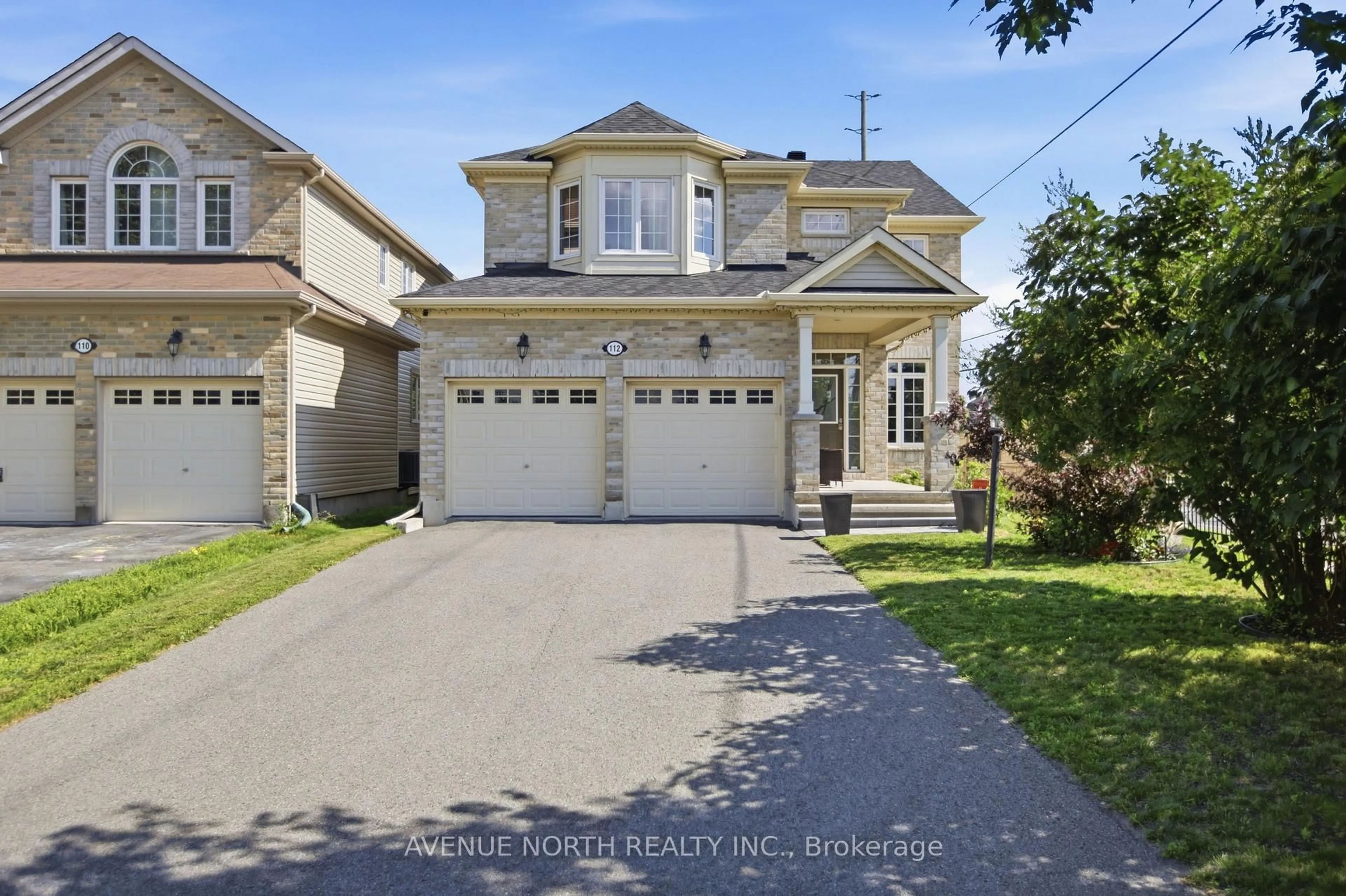 Home with vinyl exterior material, street for 112 Sunita Cres, Ottawa Ontario K2J 5S5