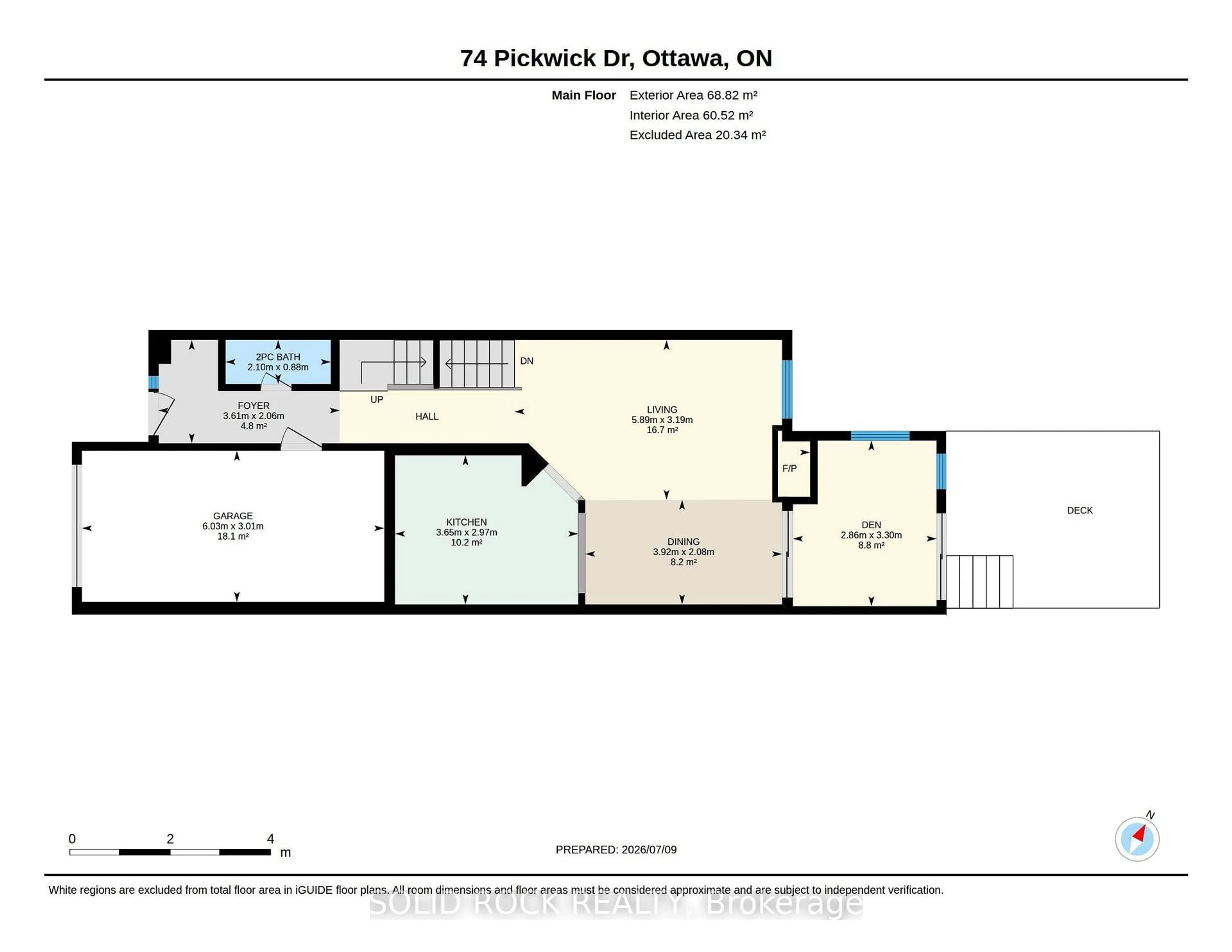 Floor plan for 74 Pickwick Dr, Barrhaven Ontario K2J 3E1