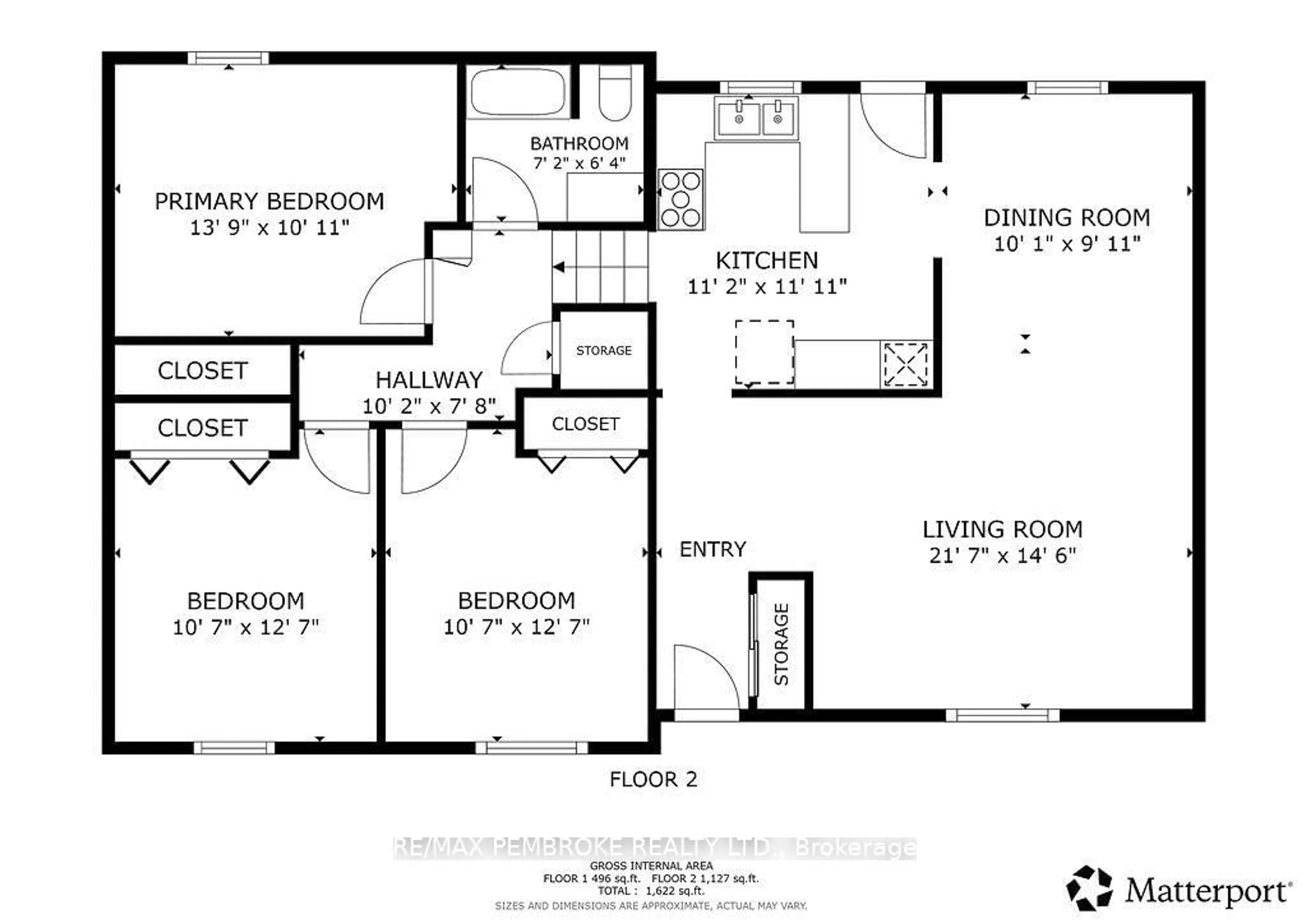 Floor plan for 1656 Beachburg Rd, Beachburg Ontario K0J 1C0