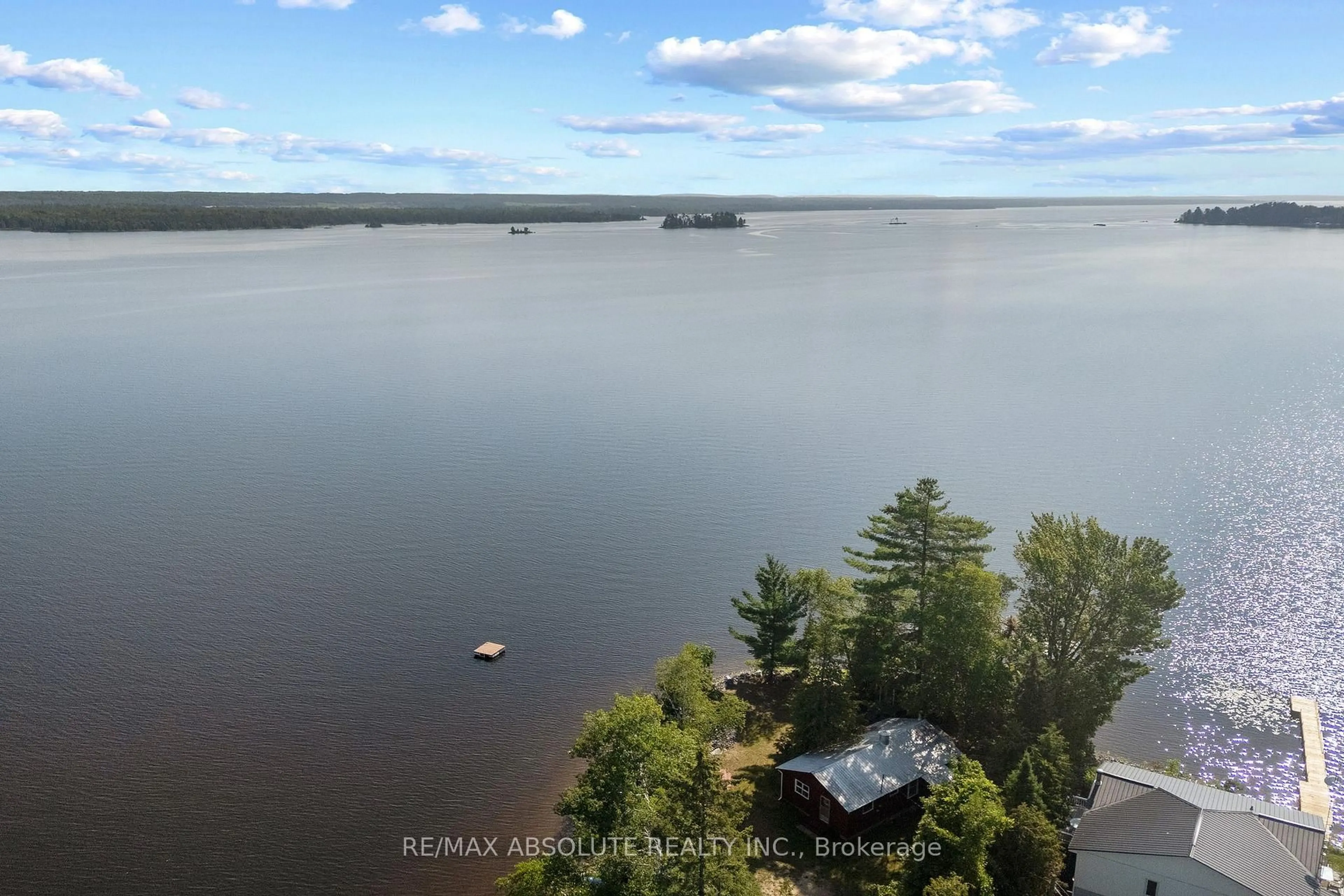 A pic from outside/outdoor area/front of a property/back of a property/a pic from drone, water/lake/river/ocean view for 77A Christopher Lane, Renfrew Ontario K7V 3Z8