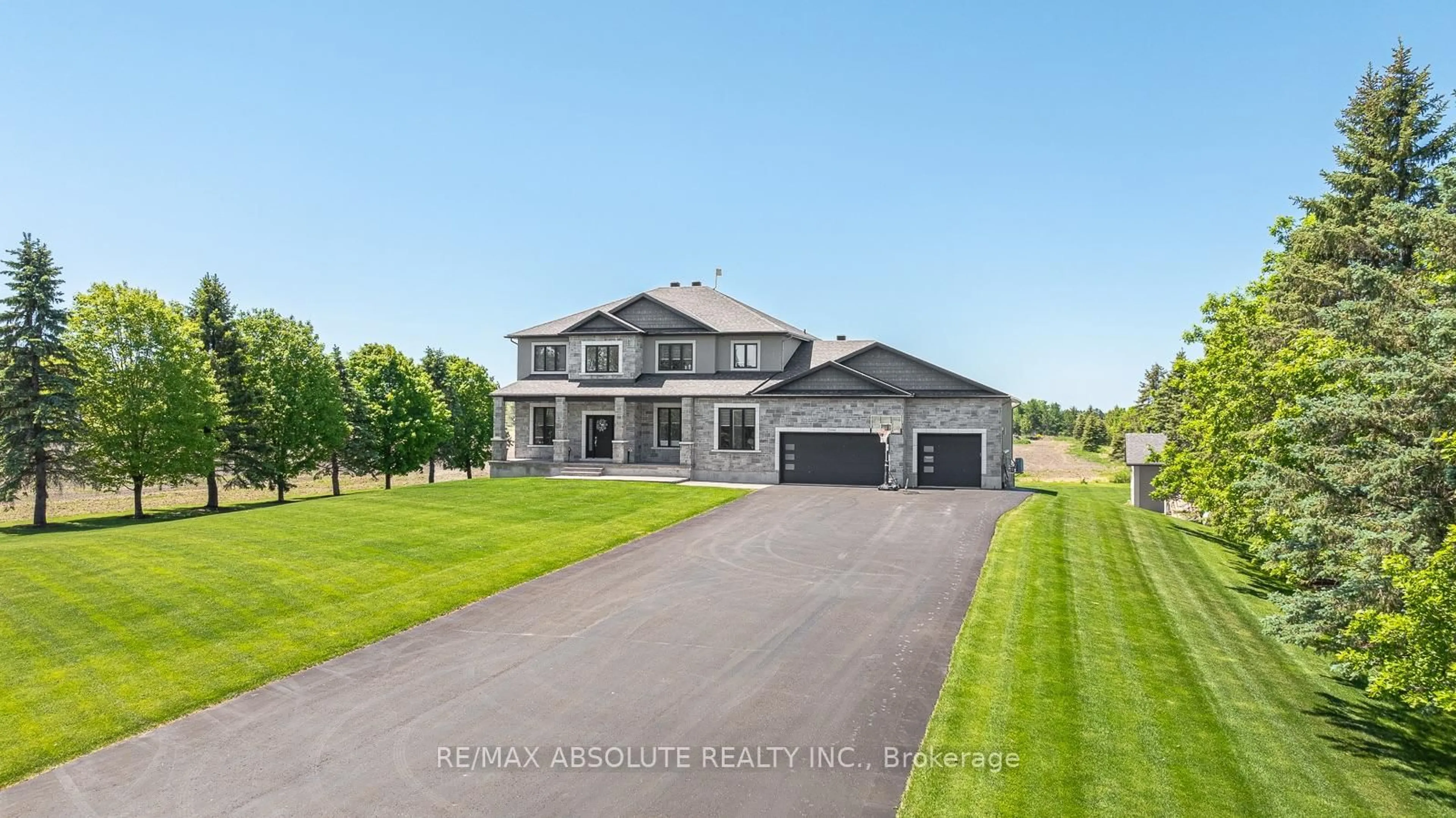 A pic from outside/outdoor area/front of a property/back of a property/a pic from drone, water/lake/river/ocean view for 3194 Steeple Hill Cres, Fallowfield Rd South of Ottawa Ontario K1A 2Z0