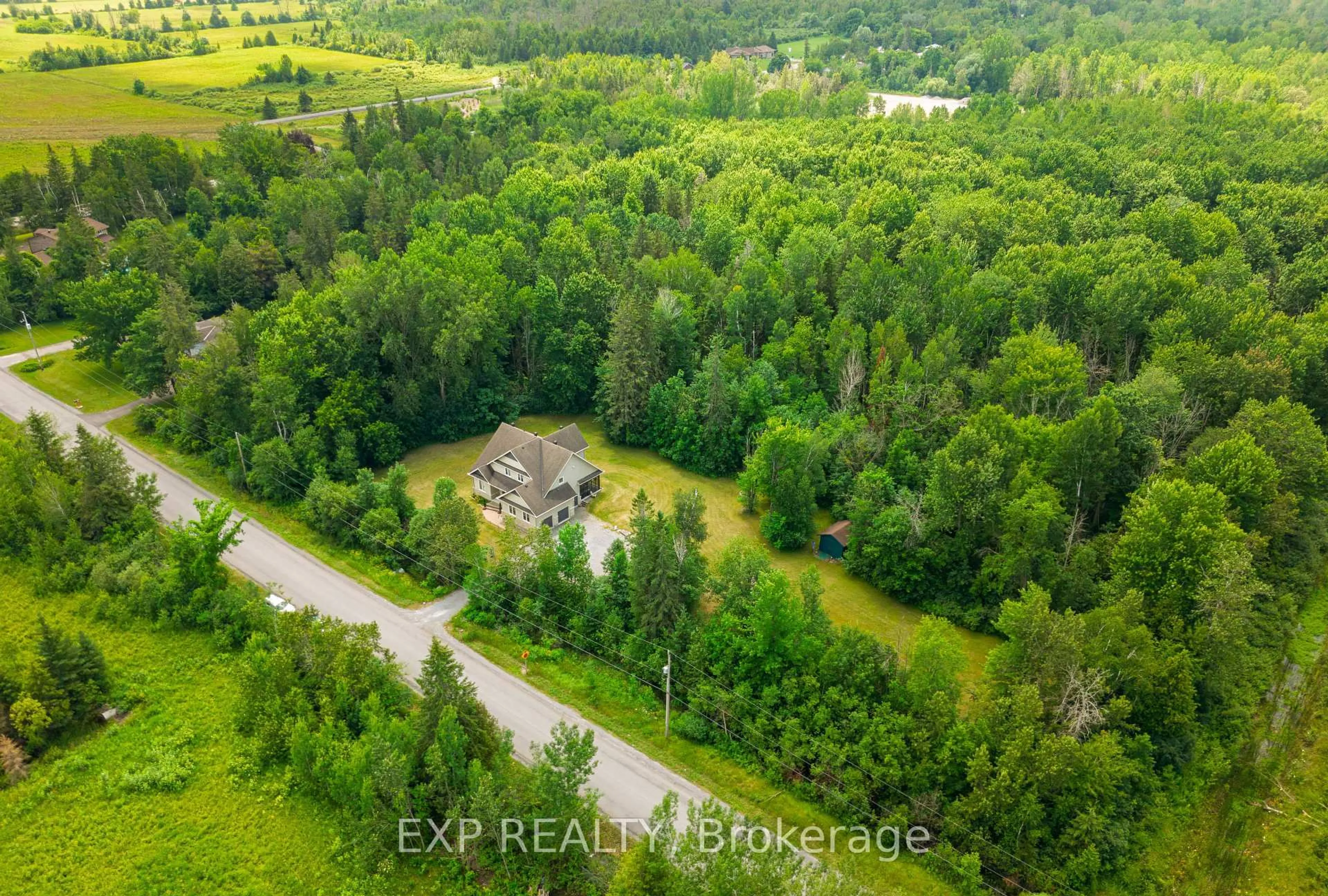 A pic from outside/outdoor area/front of a property/back of a property/a pic from drone, forest/trees view for 635 WILLIAM MOONEY Rd, Carp Ontario K0A 1L0