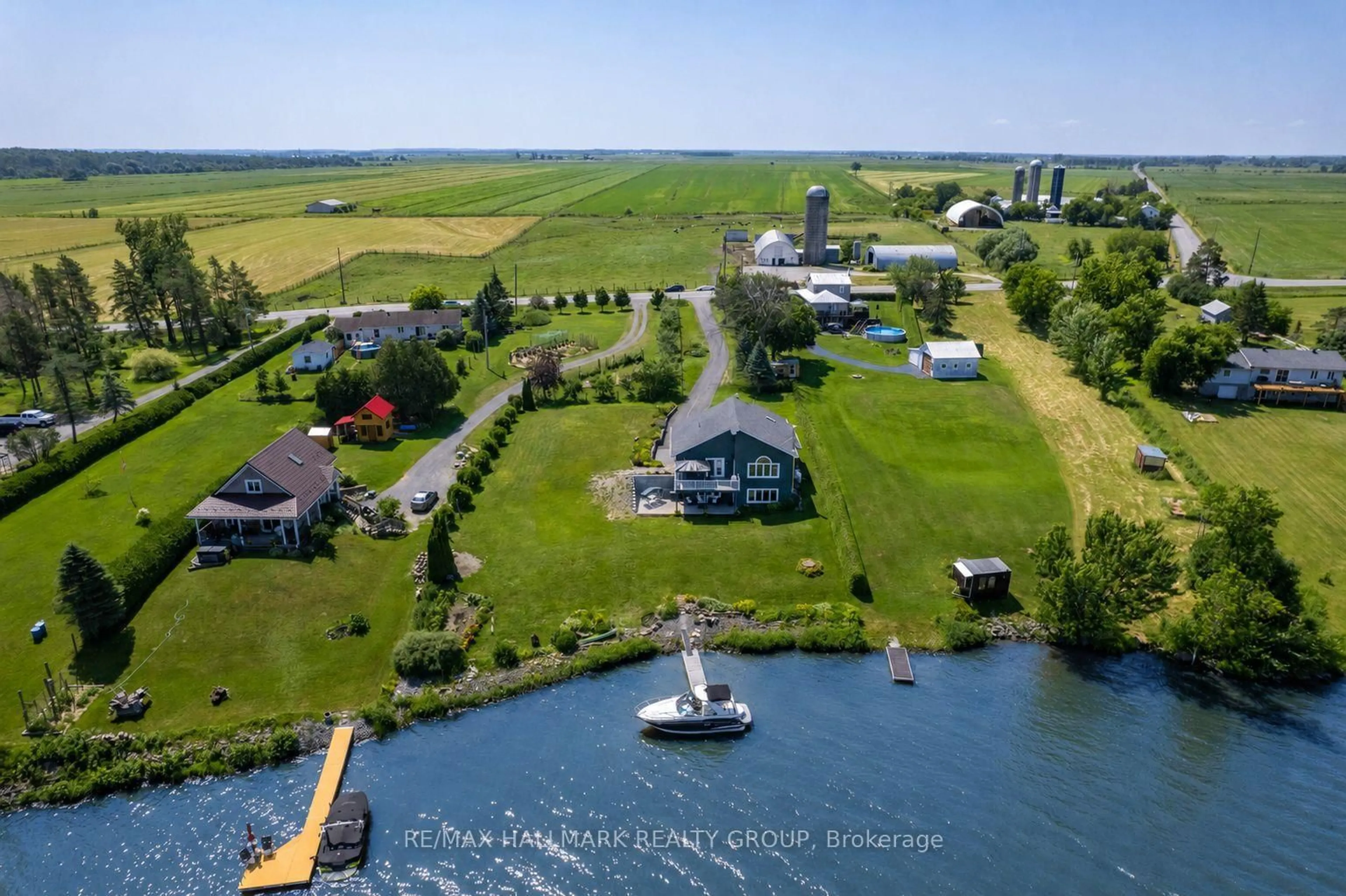 A pic from outside/outdoor area/front of a property/back of a property/a pic from drone, water/lake/river/ocean view for 3020 BAY Rd, Champlain Ontario K0B 1A0