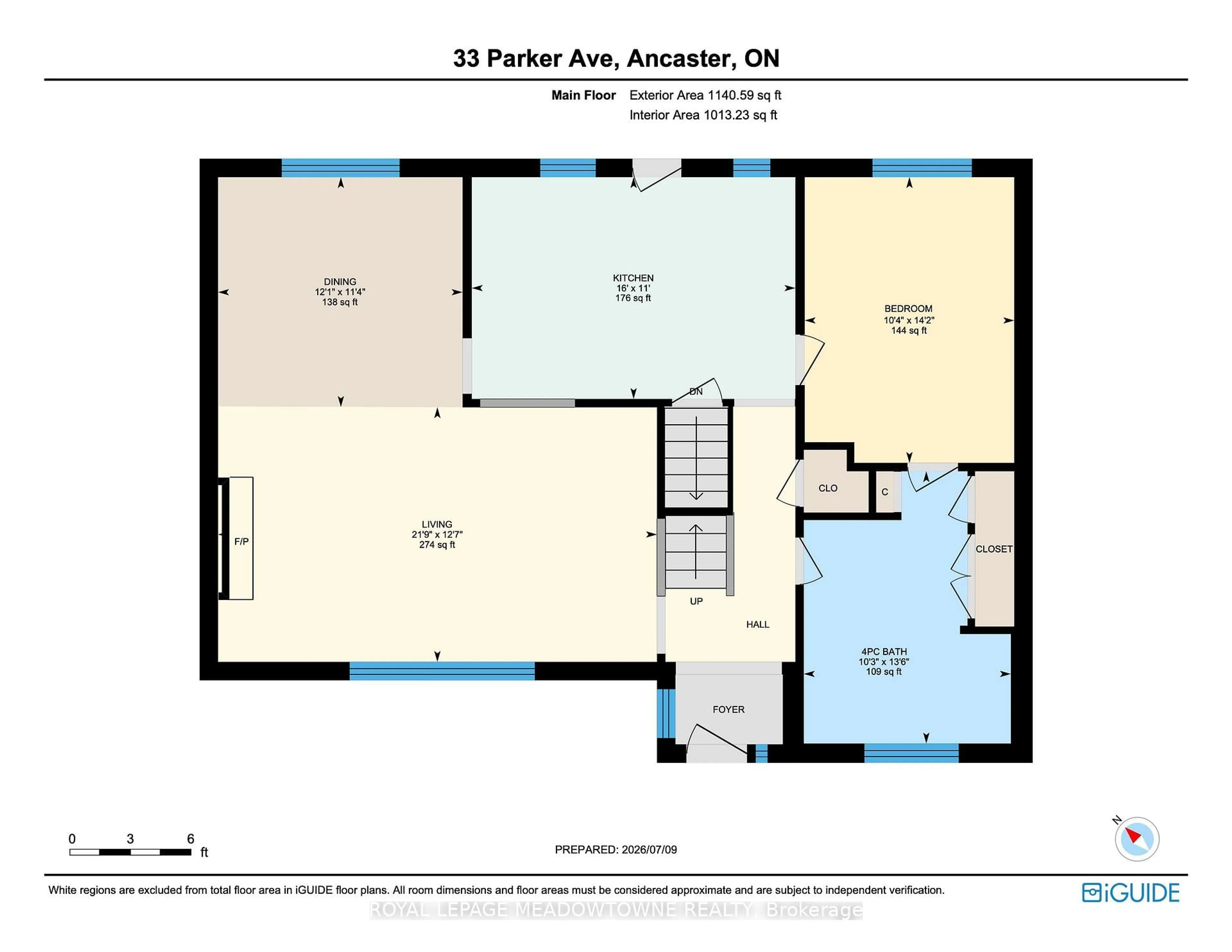Floor plan for 33 Parker Ave, Hamilton Ontario L9G 1A6