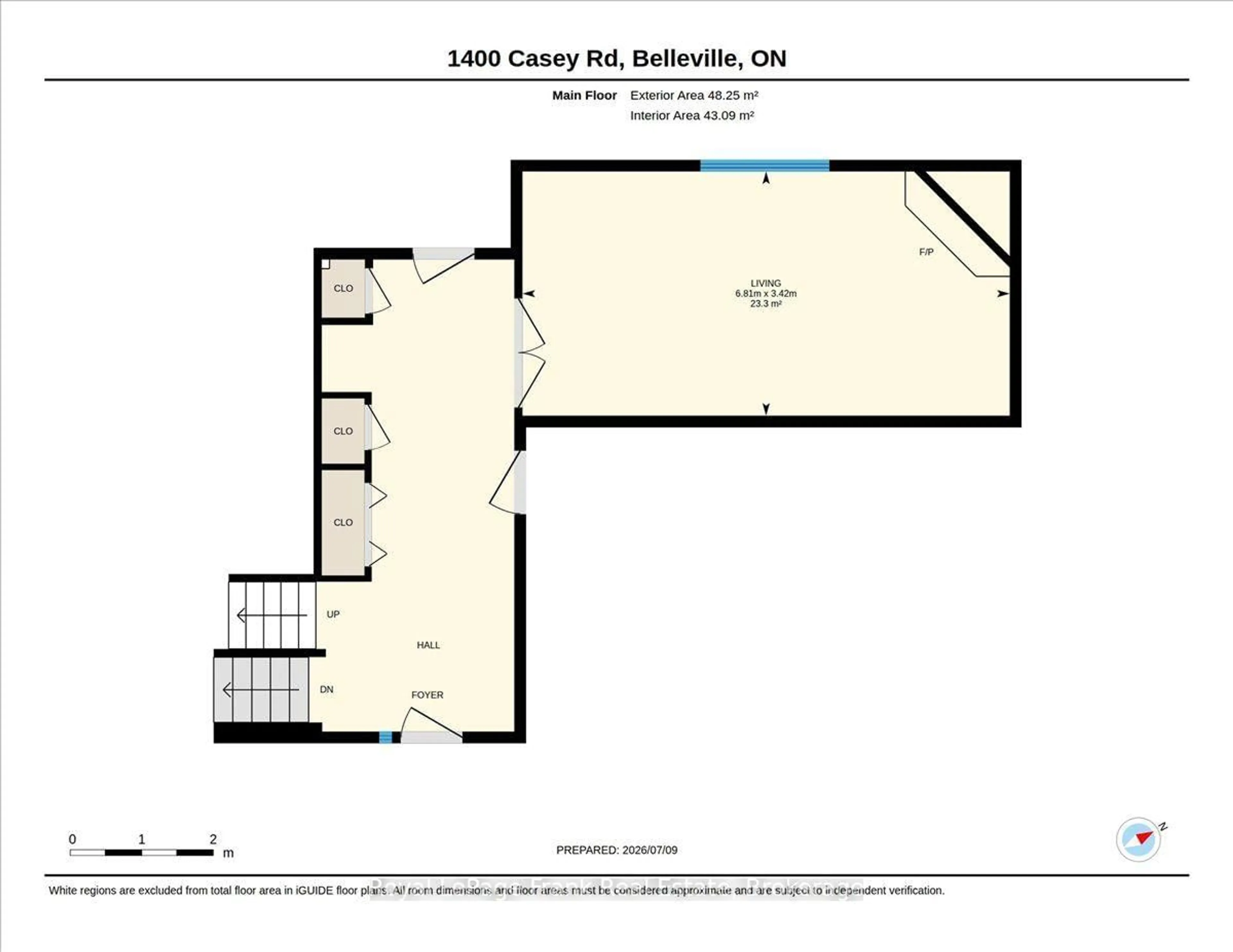 Floor plan for 1400 Casey Rd, Belleville Ontario K8N 4Z6