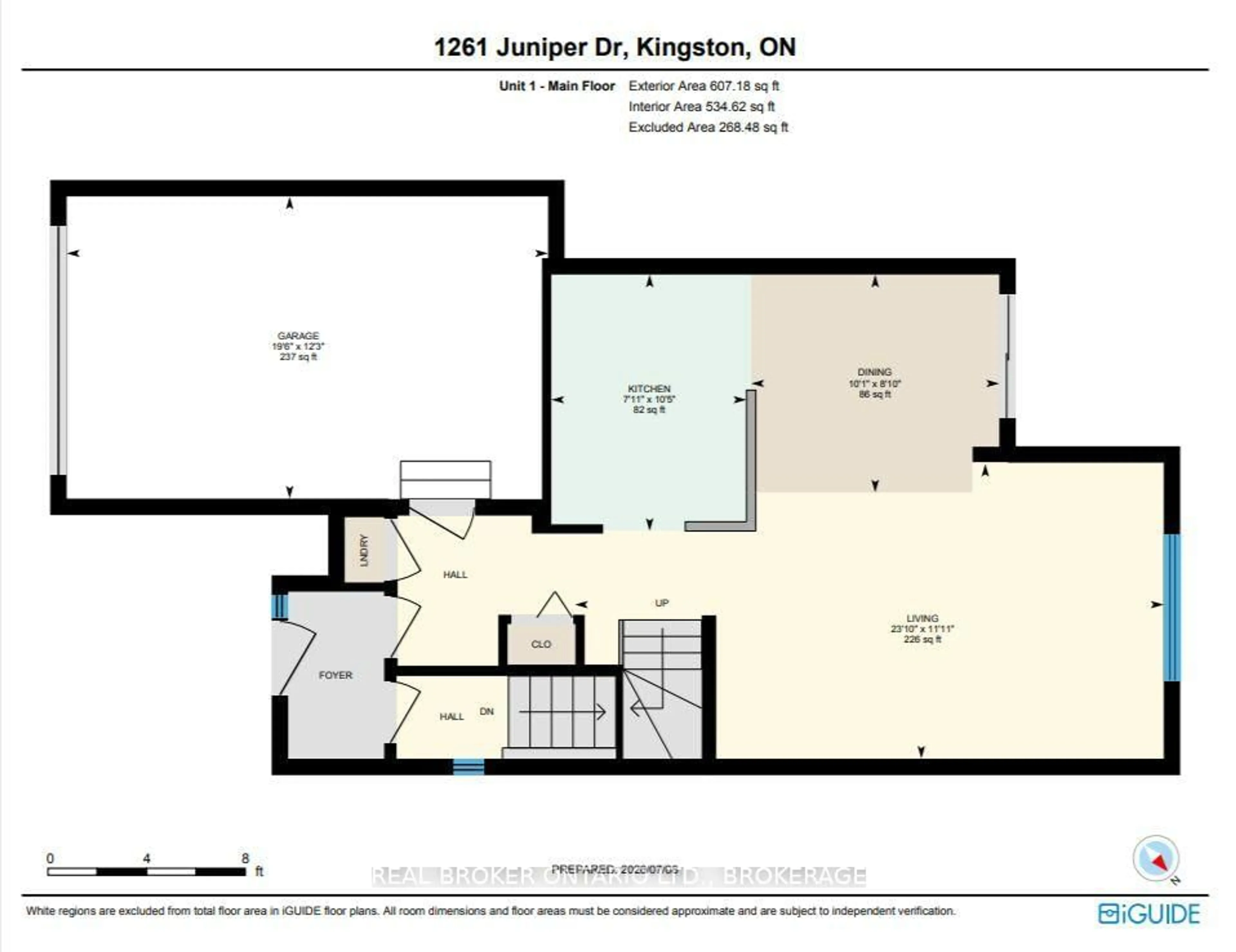 Floor plan for 1261 Juniper Dr, Kingston Ontario K7P 3G3