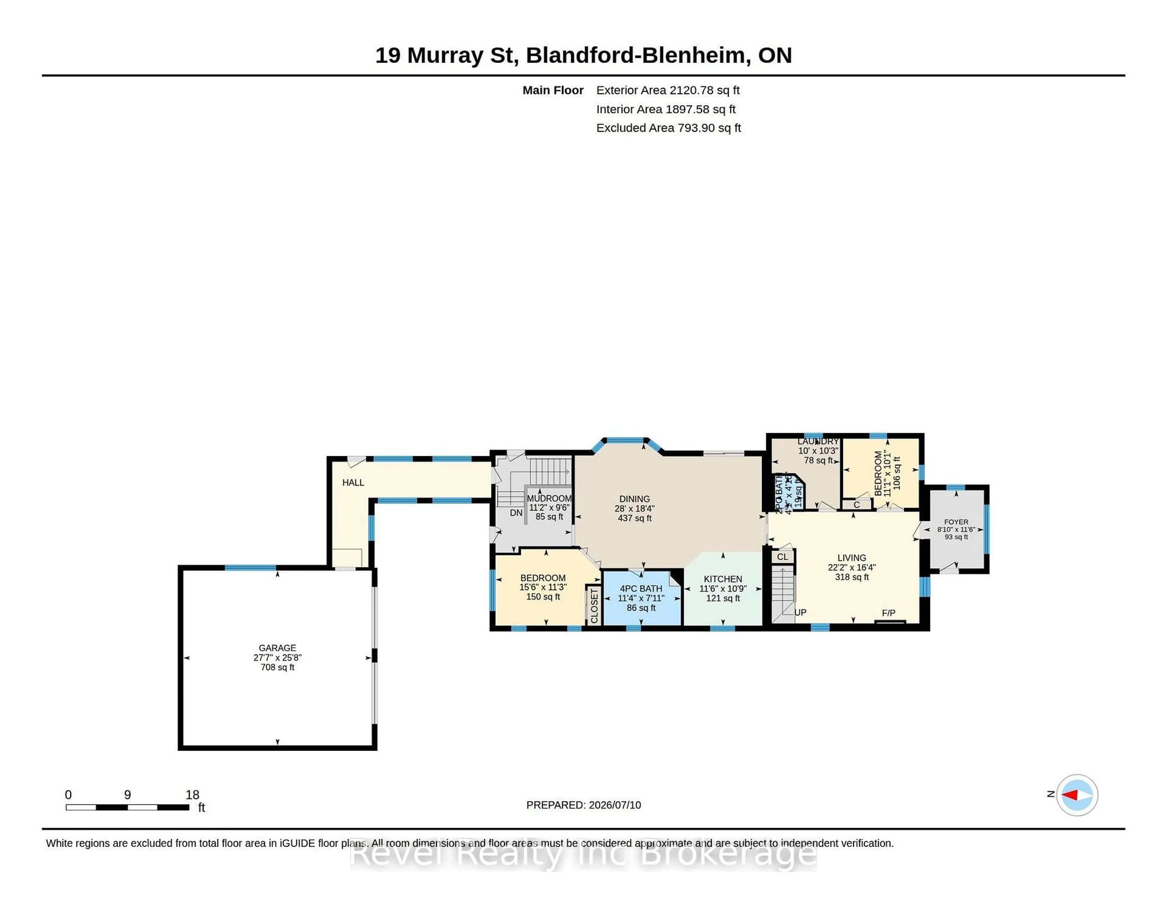Floor plan for 19 Murray St, Blandford-Blenheim Ontario N0J 1B0