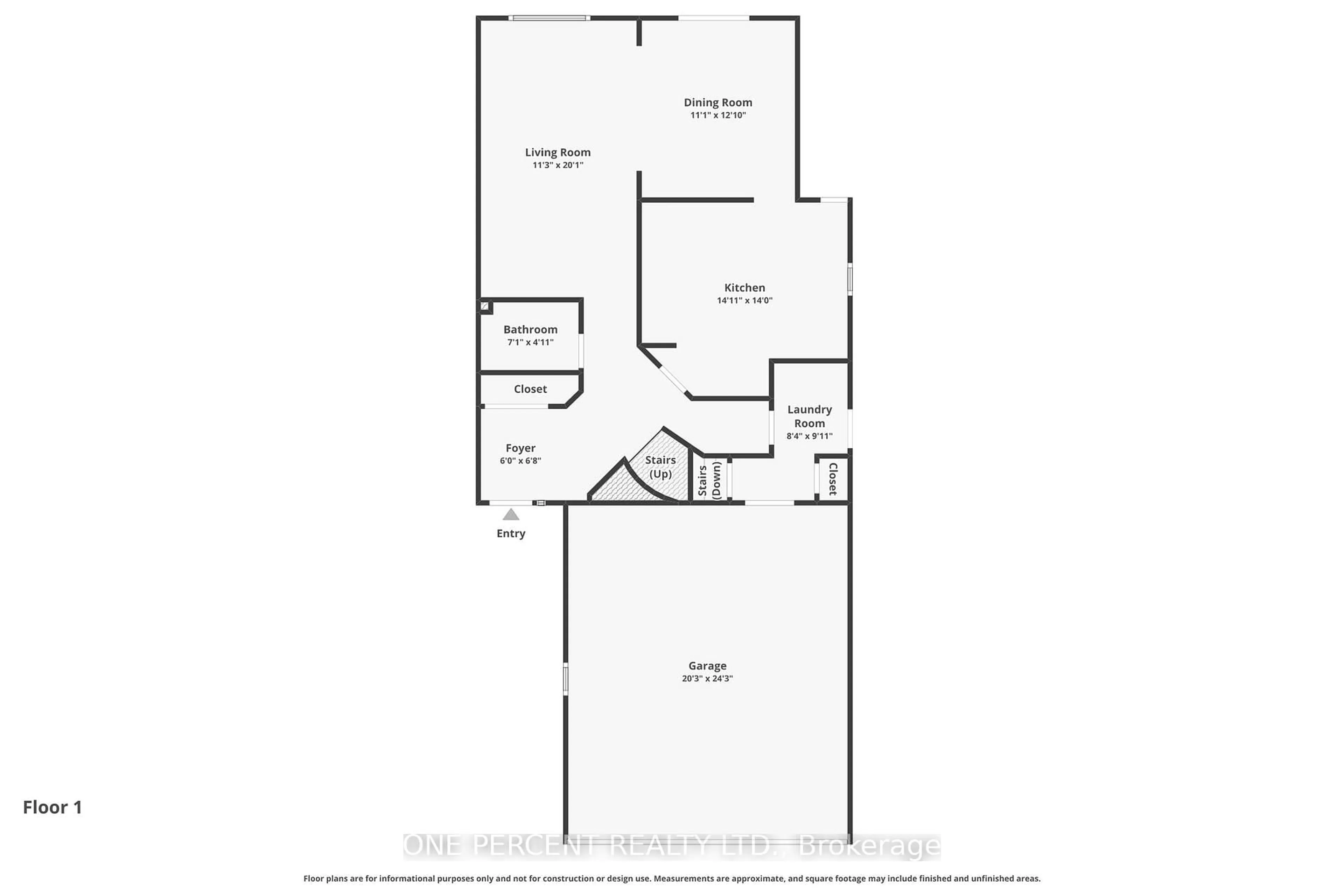 Floor plan for 59 Woodford Way, Nepean Ontario K2J 4B5
