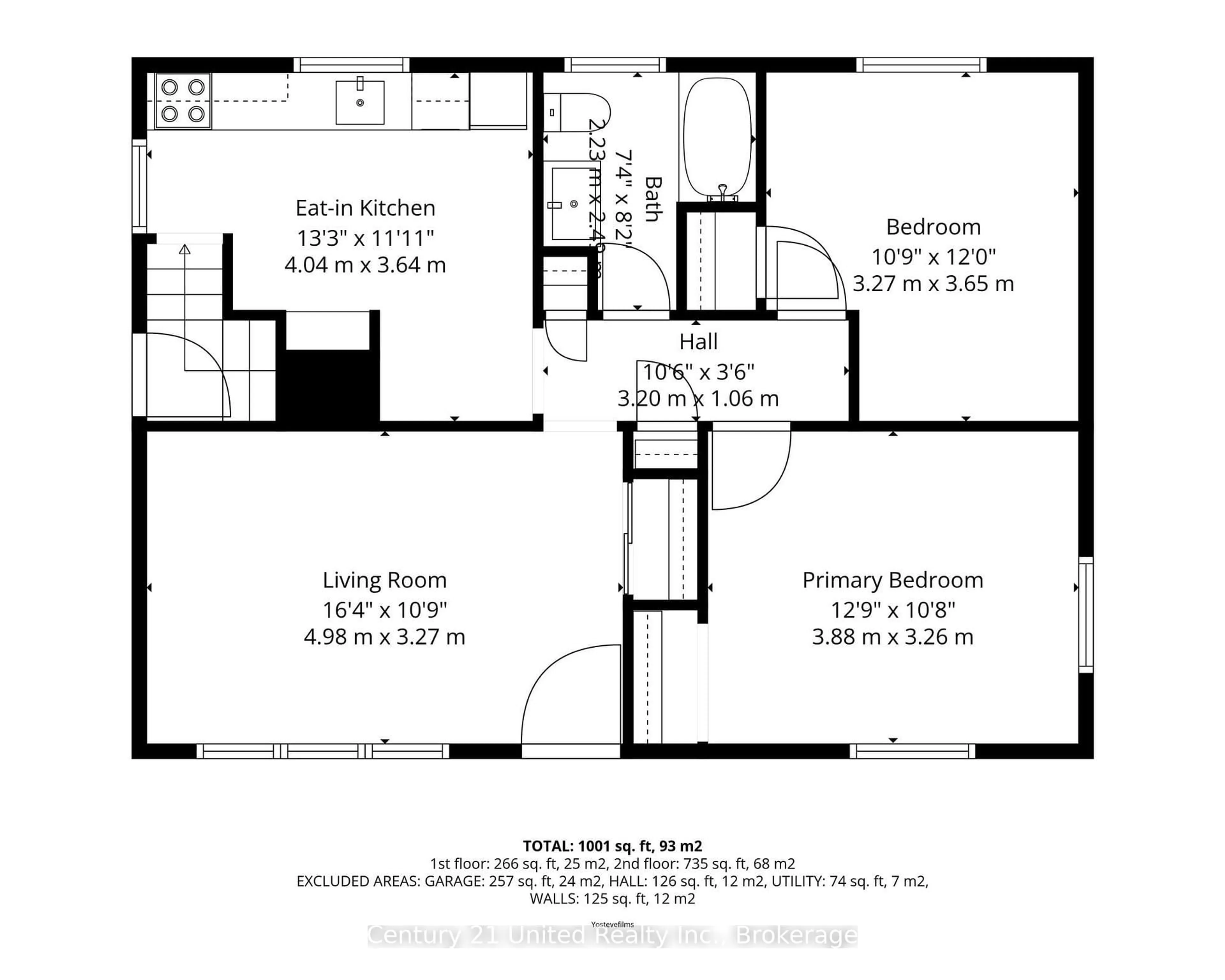 Floor plan for 107 Strickland St, Selwyn Ontario K0L 2H0