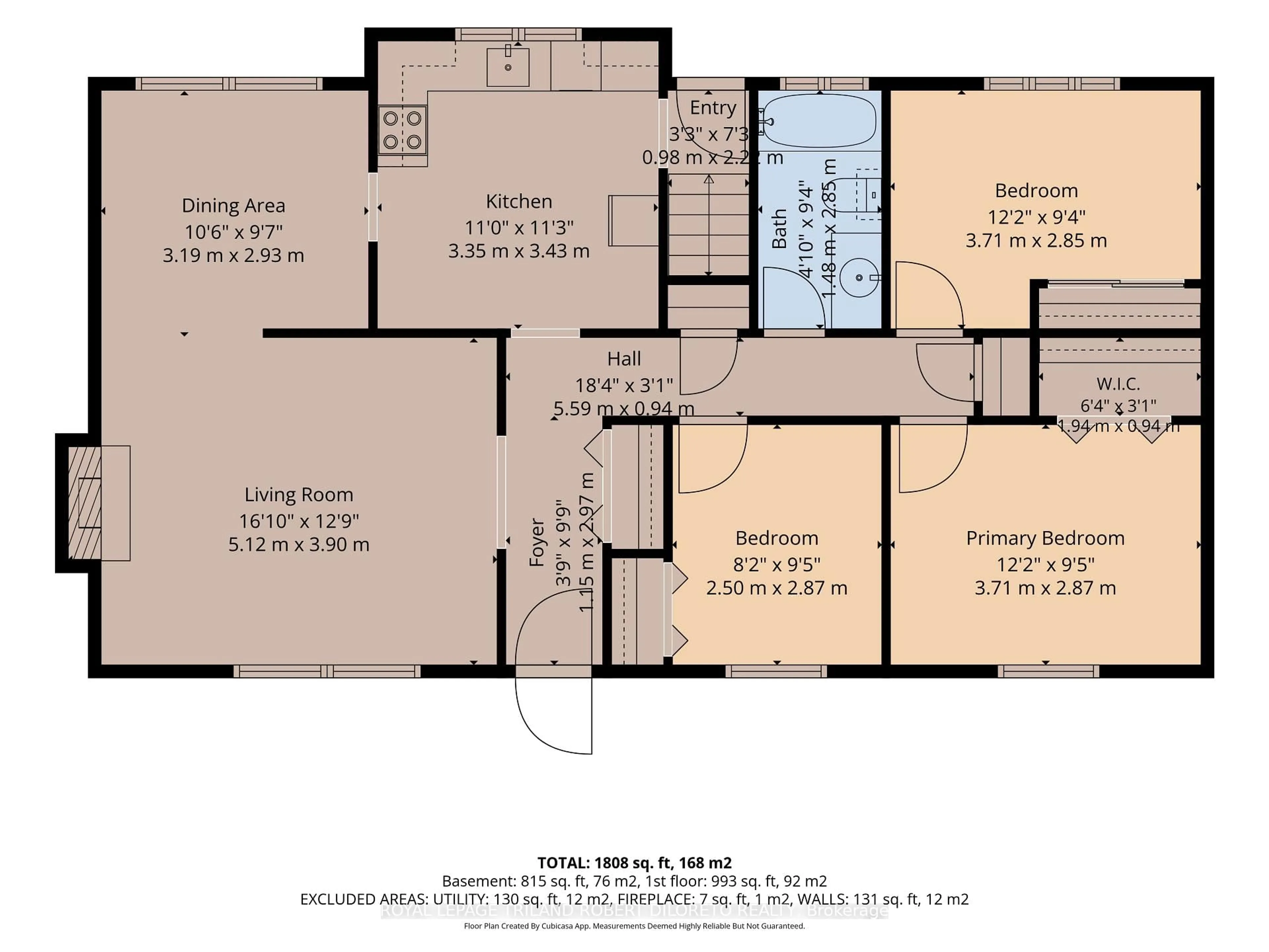 Floor plan for 102 Honeysuckle Cres, London East Ontario N5Y 4P4