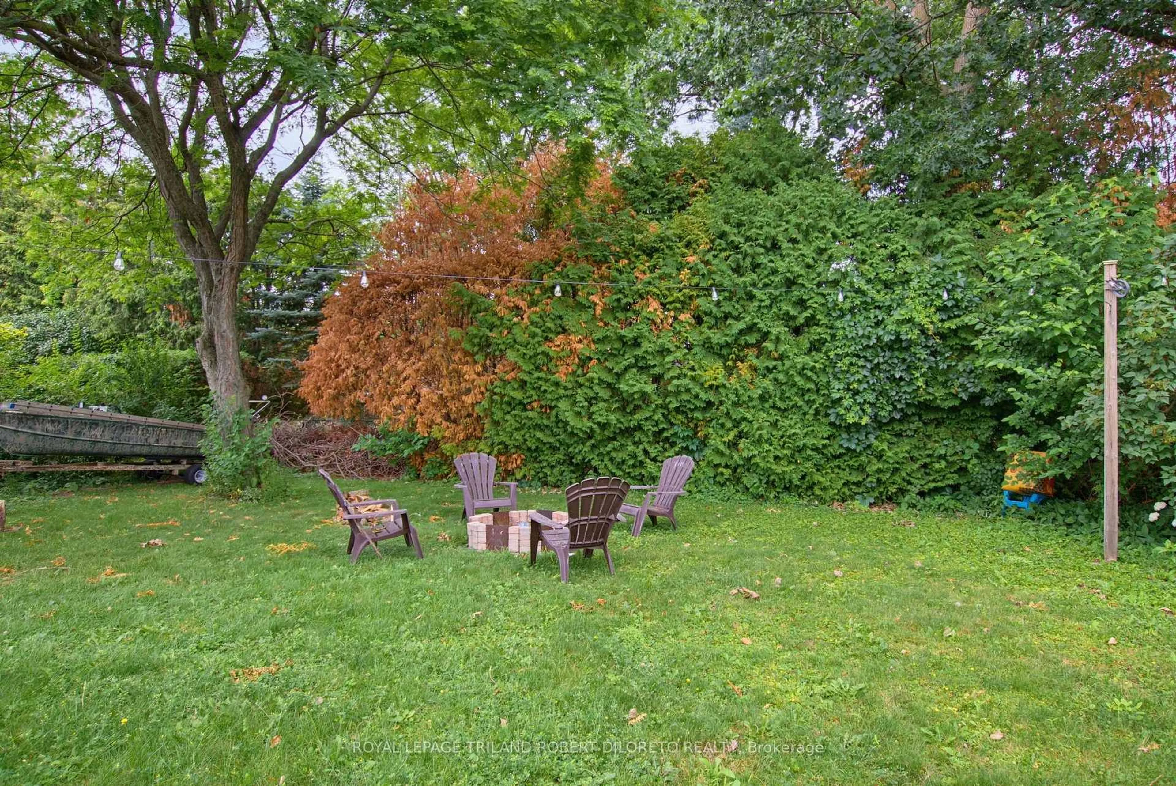 Patio, forest/trees view for 102 Honeysuckle Cres, London East Ontario N5Y 4P4