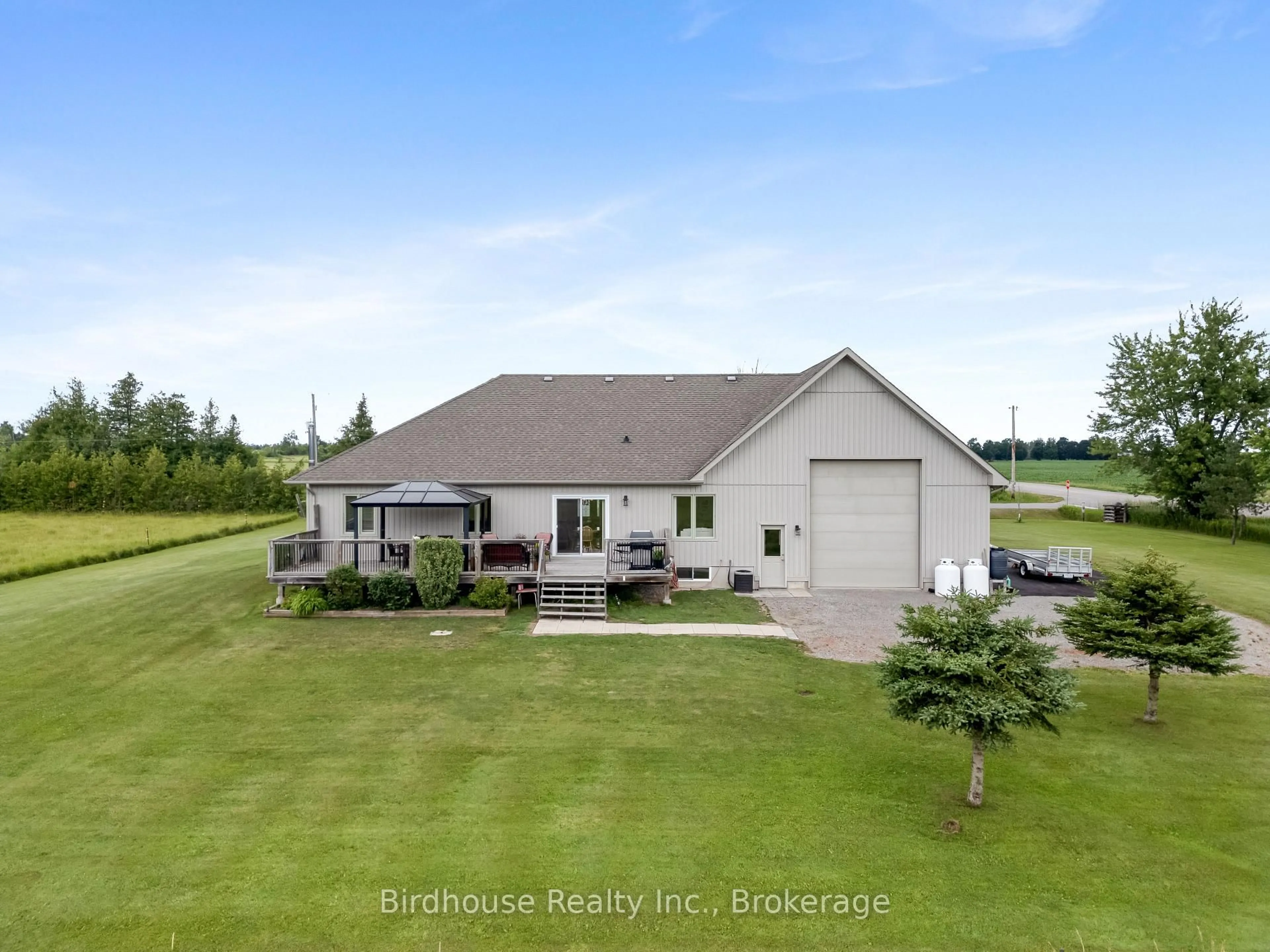 A pic from outside/outdoor area/front of a property/back of a property/a pic from drone, water/lake/river/ocean view for 908 Tracey's Hill Rd, Kawartha Lakes Ontario K0L 2W0