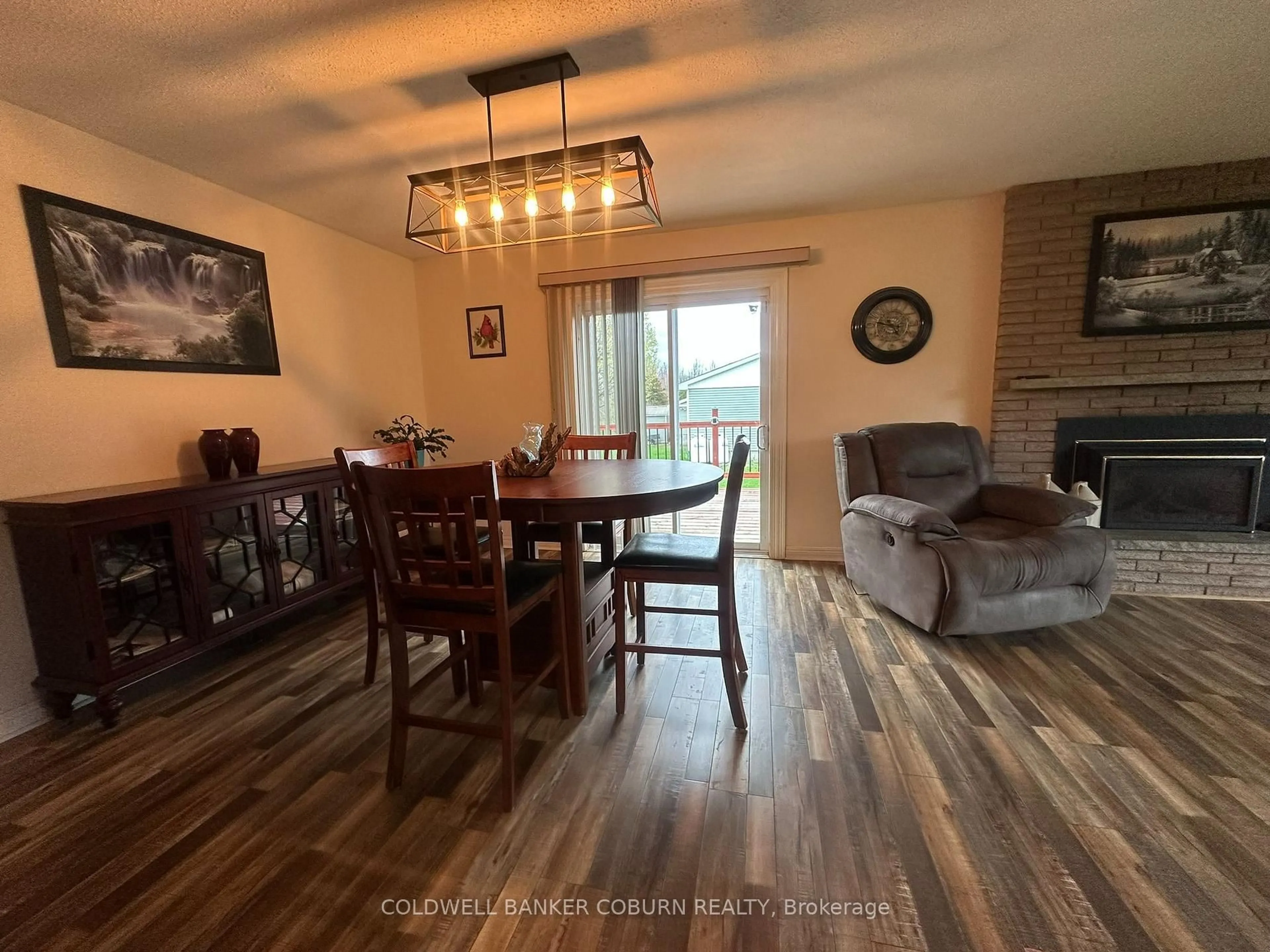 Dining room, wood/laminate floor for 5429 County Road 16 Brinston Rd, South Dundas Ontario K0E 1K0