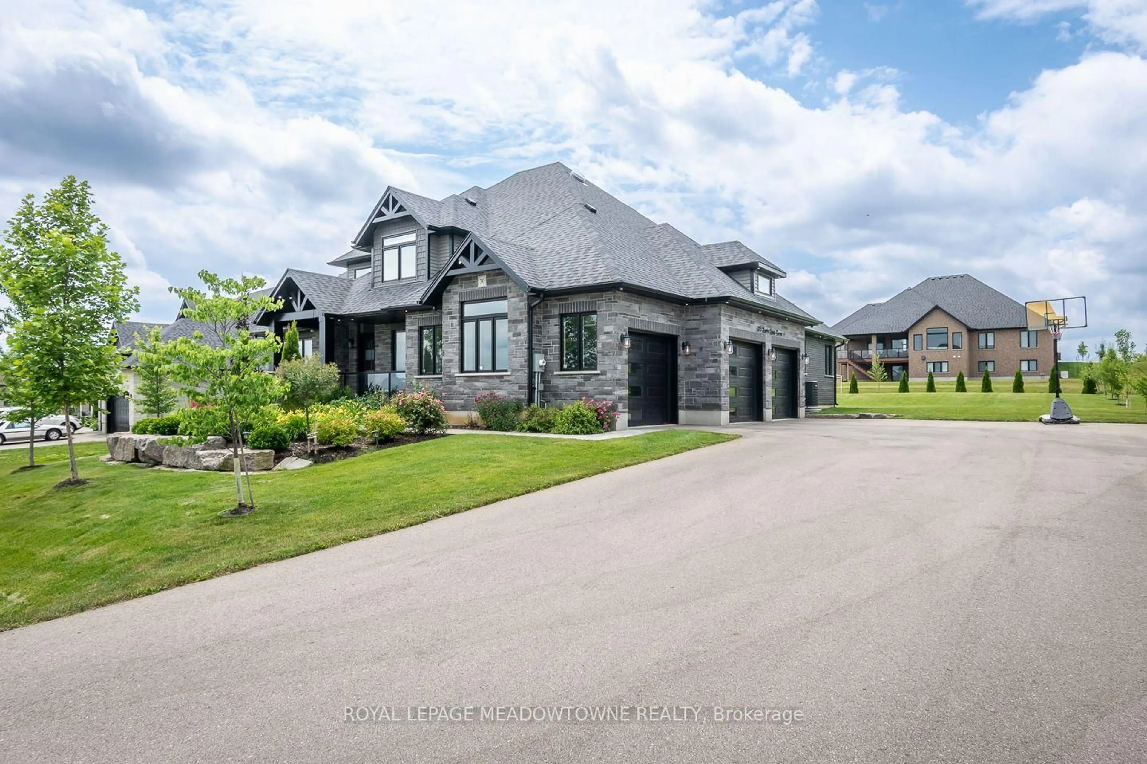 Home with brick exterior material, street for 30 Charles Currie Cres, Erin Ontario N1H 0B7