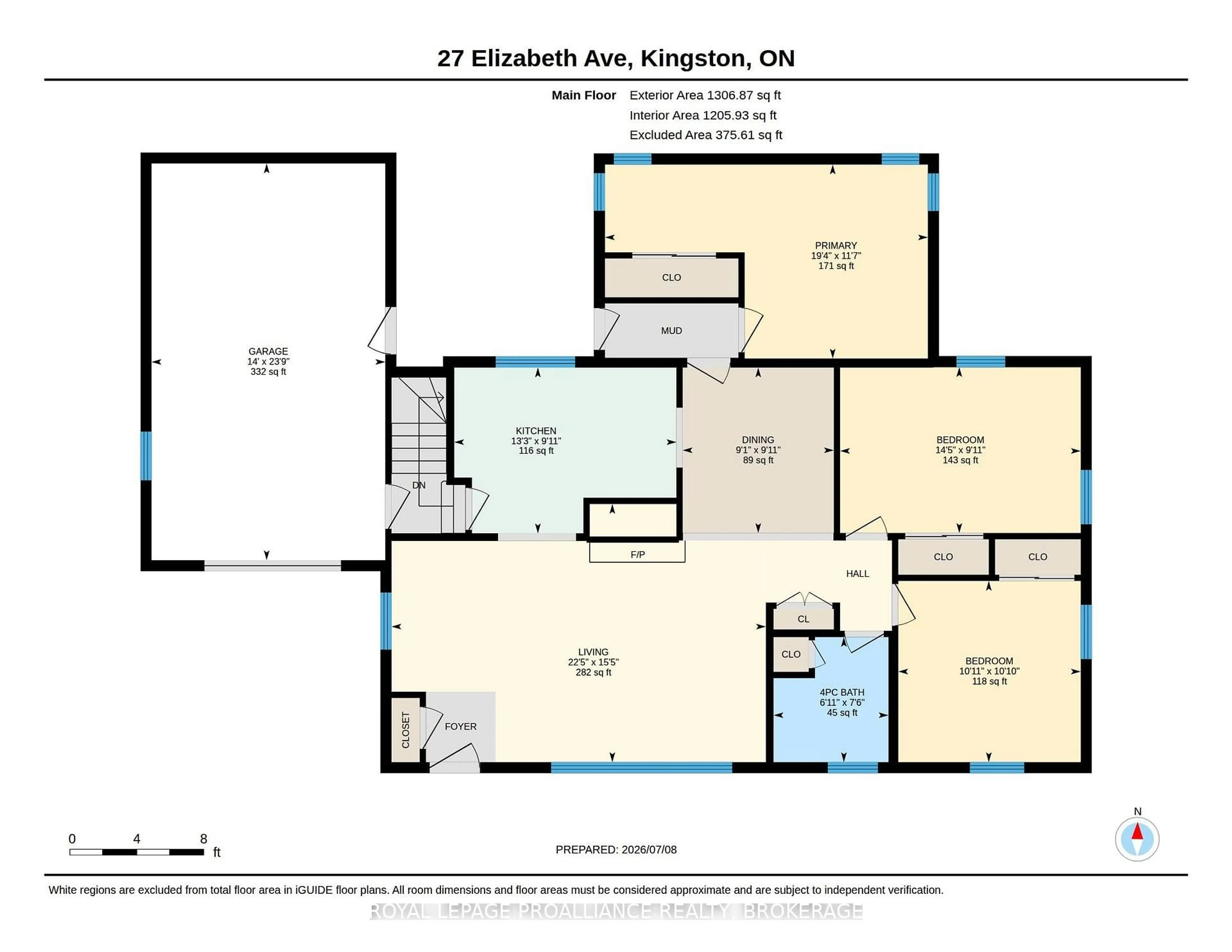 Floor plan for 27 Elizabeth Ave, Kingston Ontario K7M 3G9