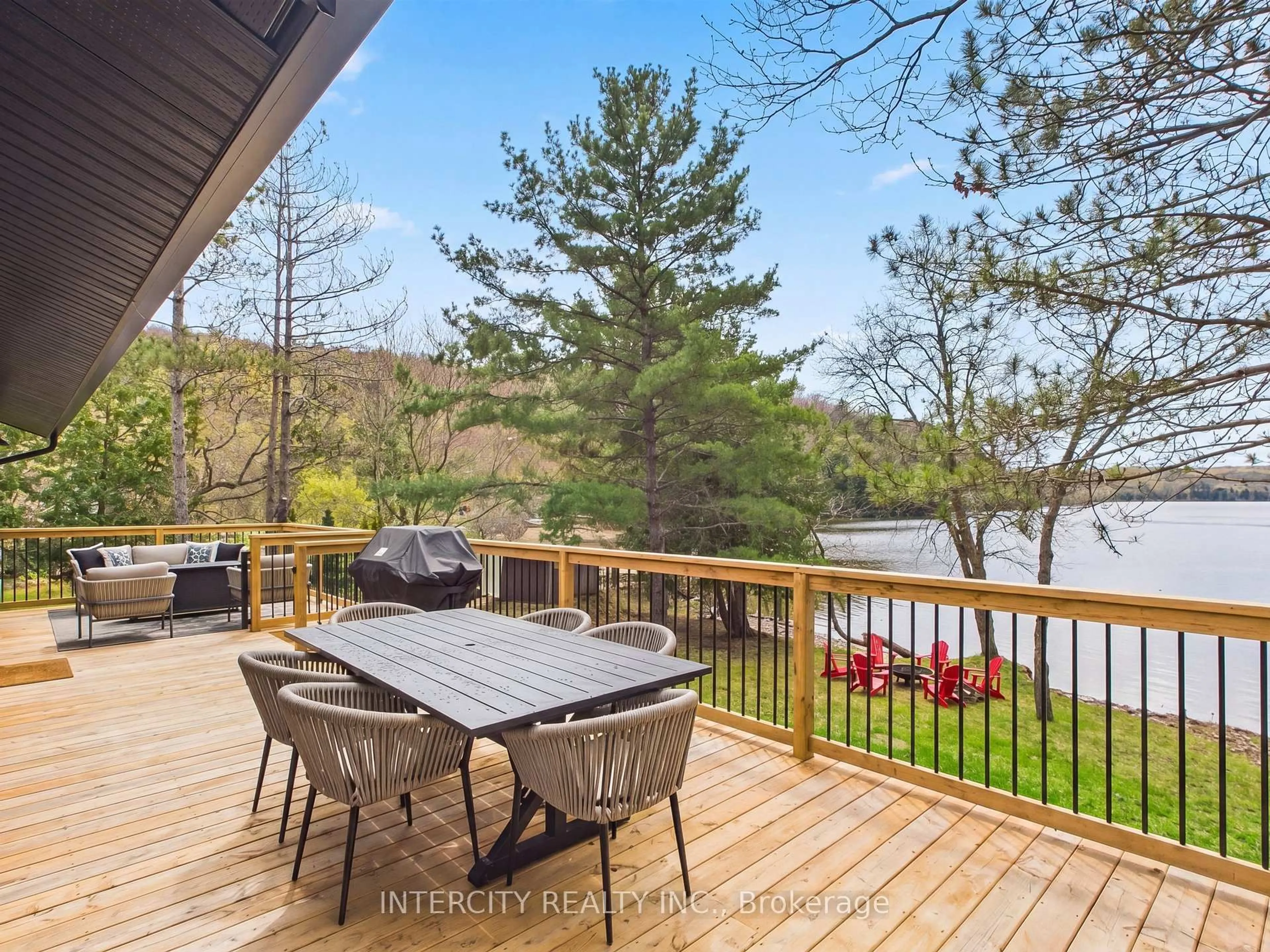 Patio, water/lake/river/ocean view for 1052 Cove Rd #3, Muskoka Lakes Ontario L0B 1M0