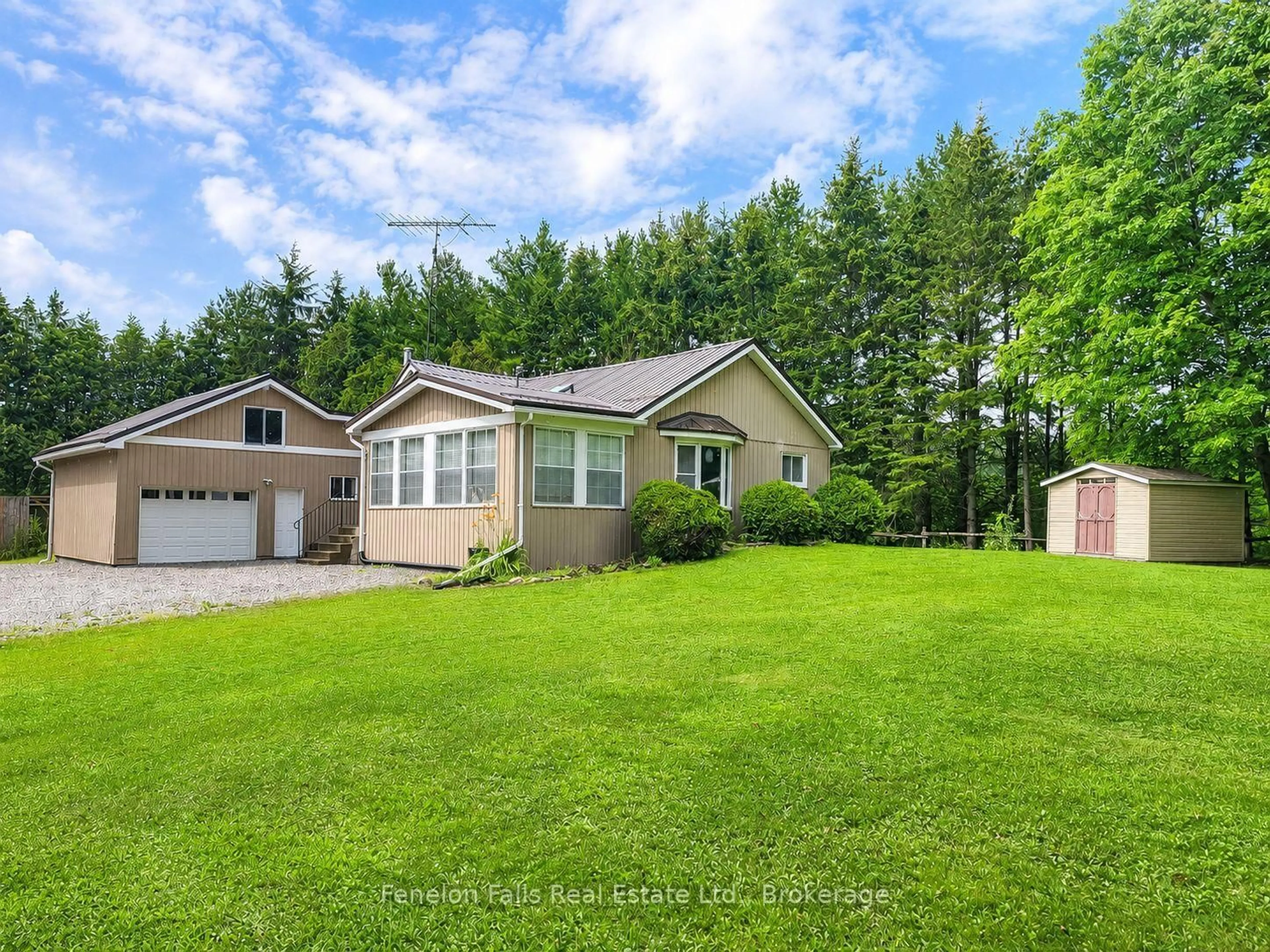 A pic from outside/outdoor area/front of a property/back of a property/a pic from drone, unknown for 6 Fell Station Dr, Kawartha Lakes Ontario K0M 1N0