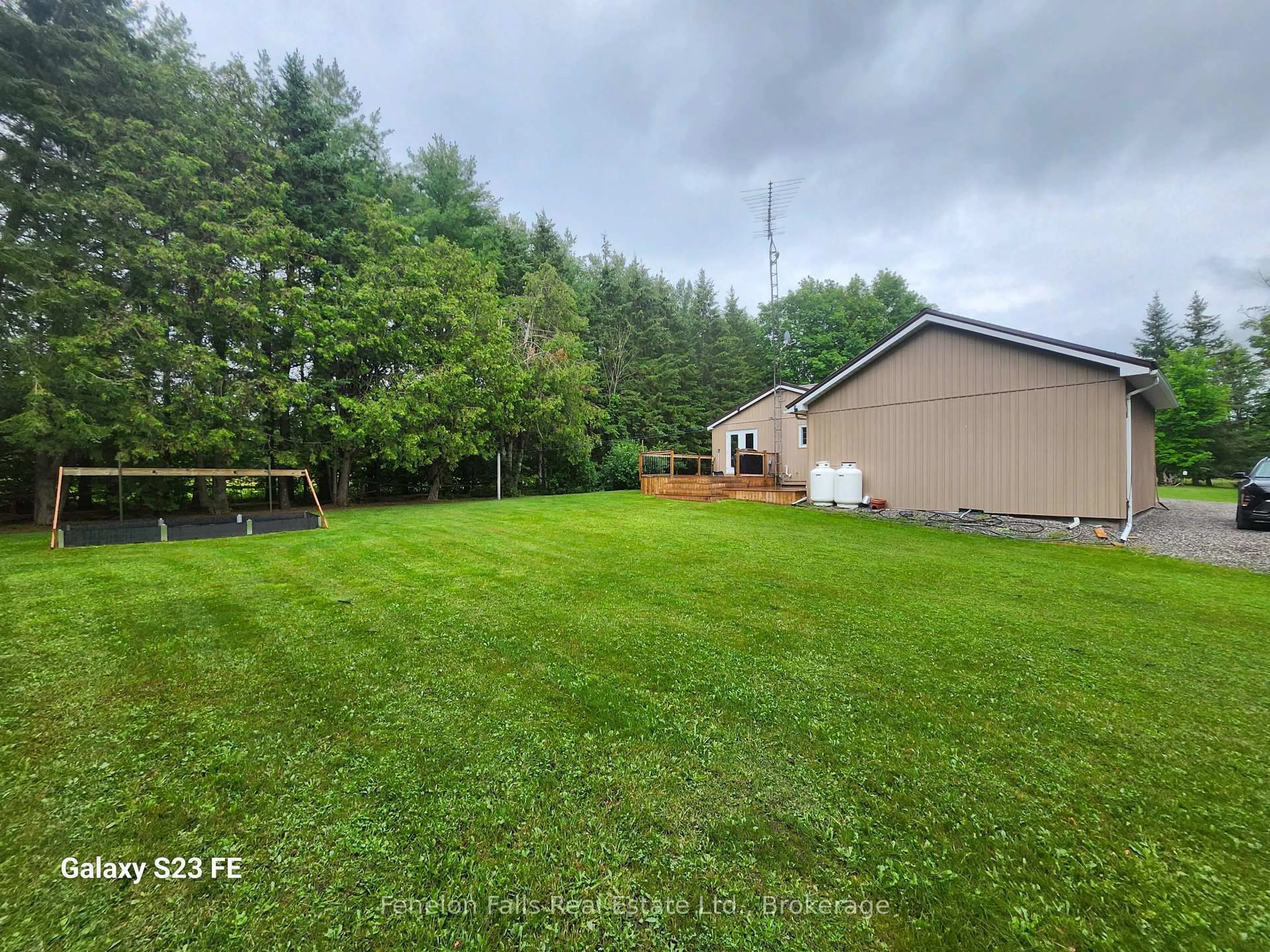 A pic from outside/outdoor area/front of a property/back of a property/a pic from drone, unknown for 6 Fell Station Dr, Kawartha Lakes Ontario K0M 1N0