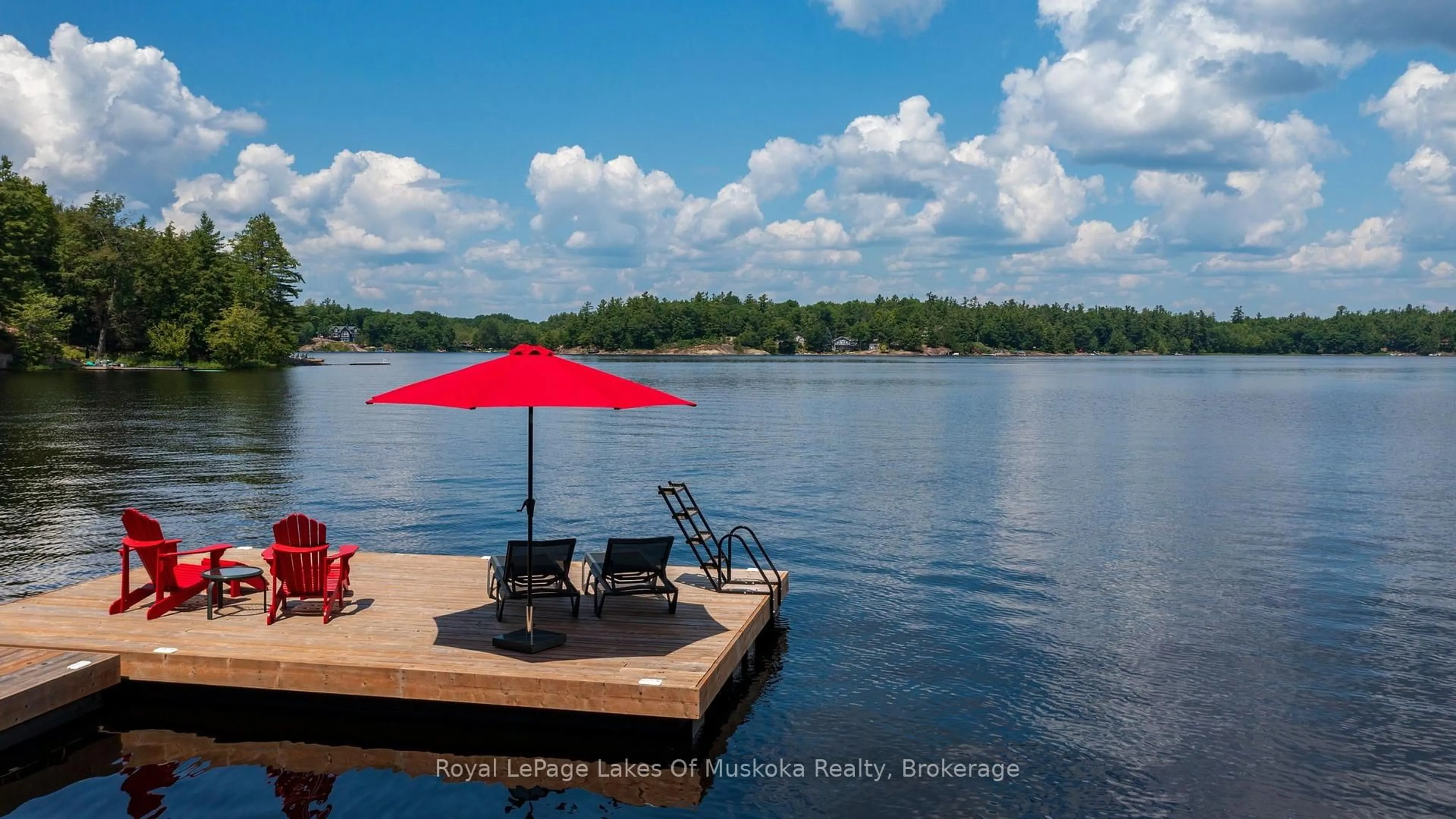 Patio, water/lake/river/ocean view for 1047 Brandy Crest Rd, Muskoka Lakes Ontario P0B 1J0