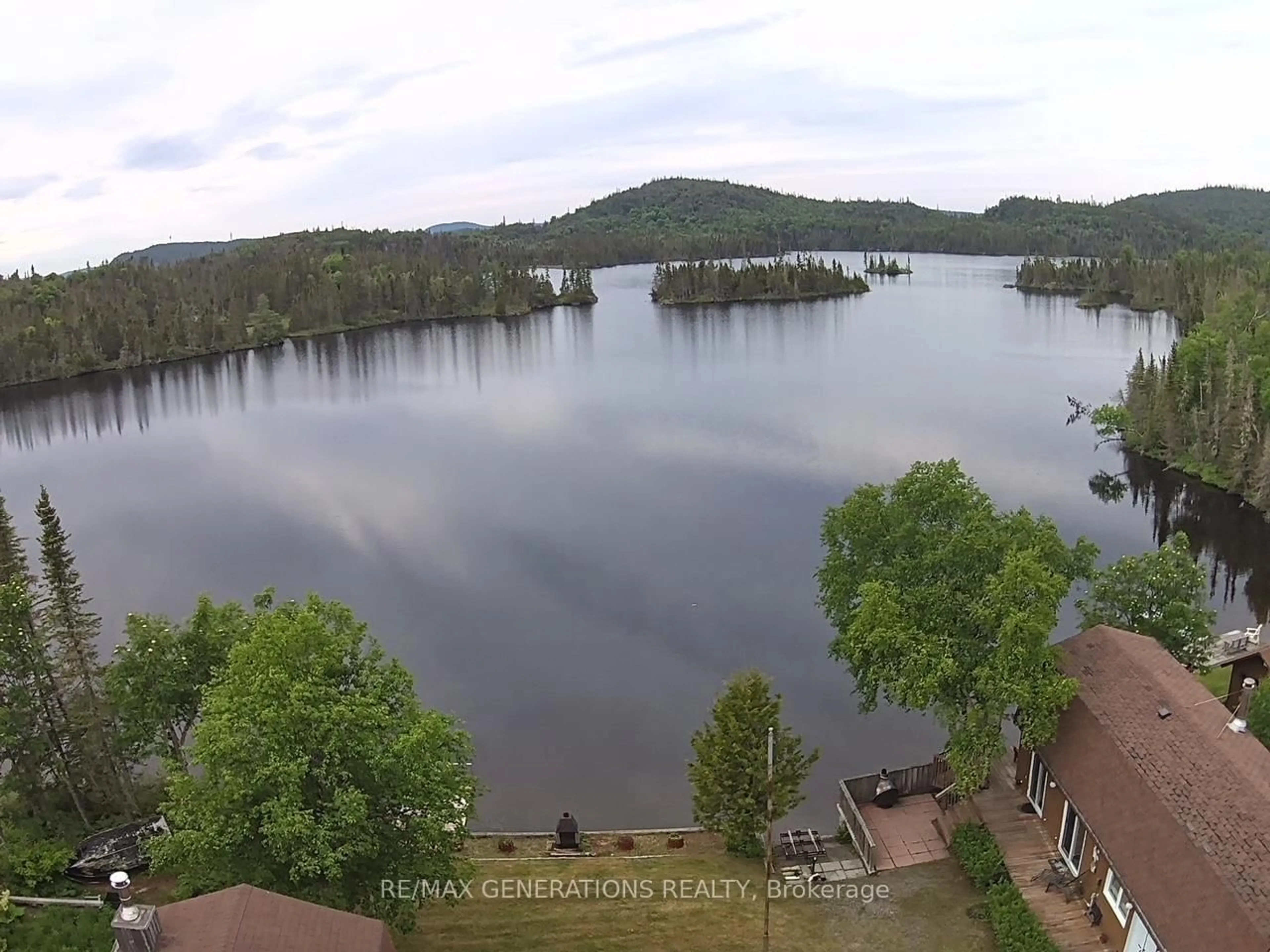 A pic from outside/outdoor area/front of a property/back of a property/a pic from drone, water/lake/river/ocean view for Lot 13 Foxxe Lake, Terrace Bay Ontario P0T 2W0