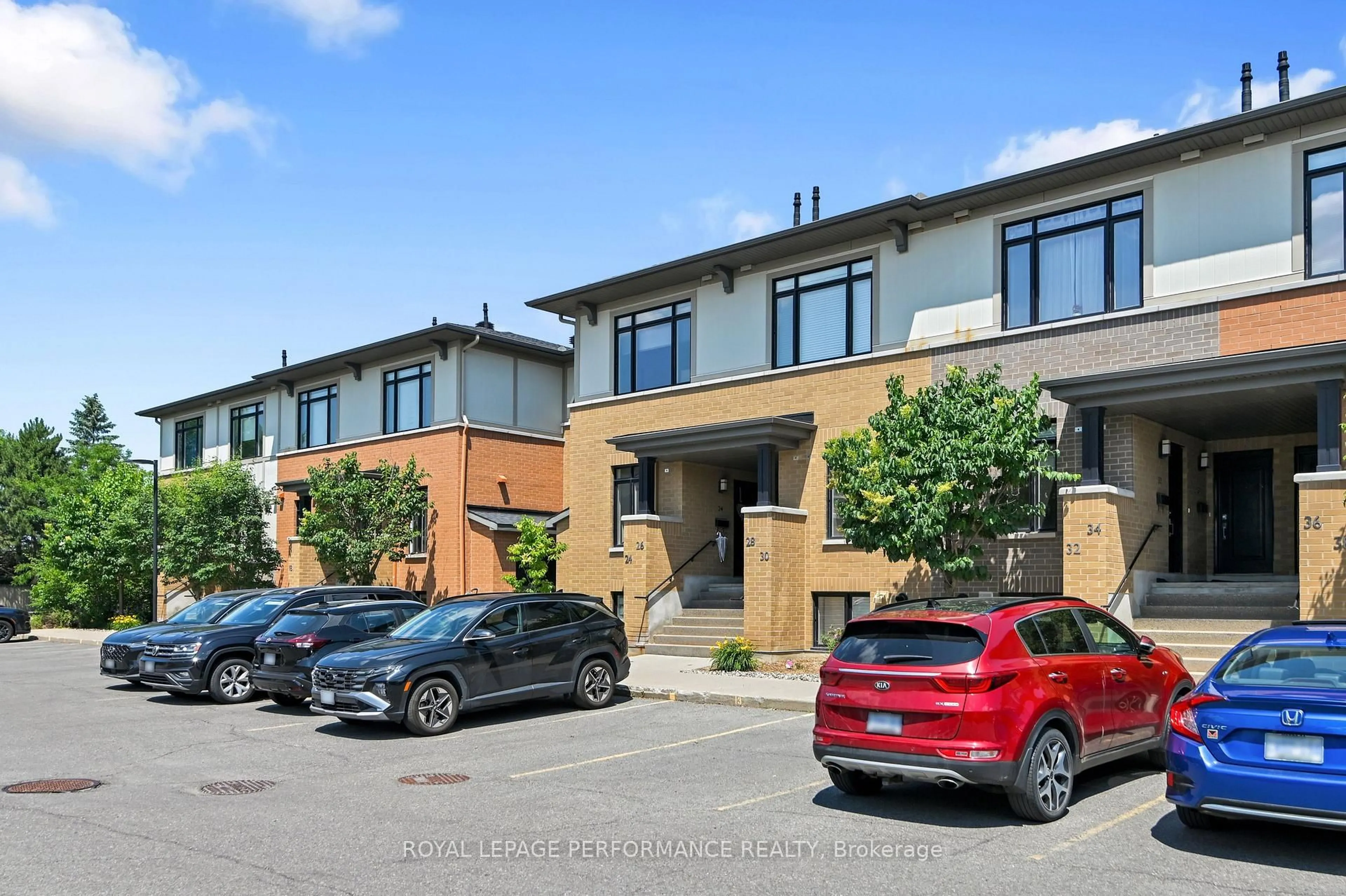 A pic from outside/outdoor area/front of a property/back of a property/a pic from drone, street for 24 Bergeron Private, Orleans Ontario K1C 0C2