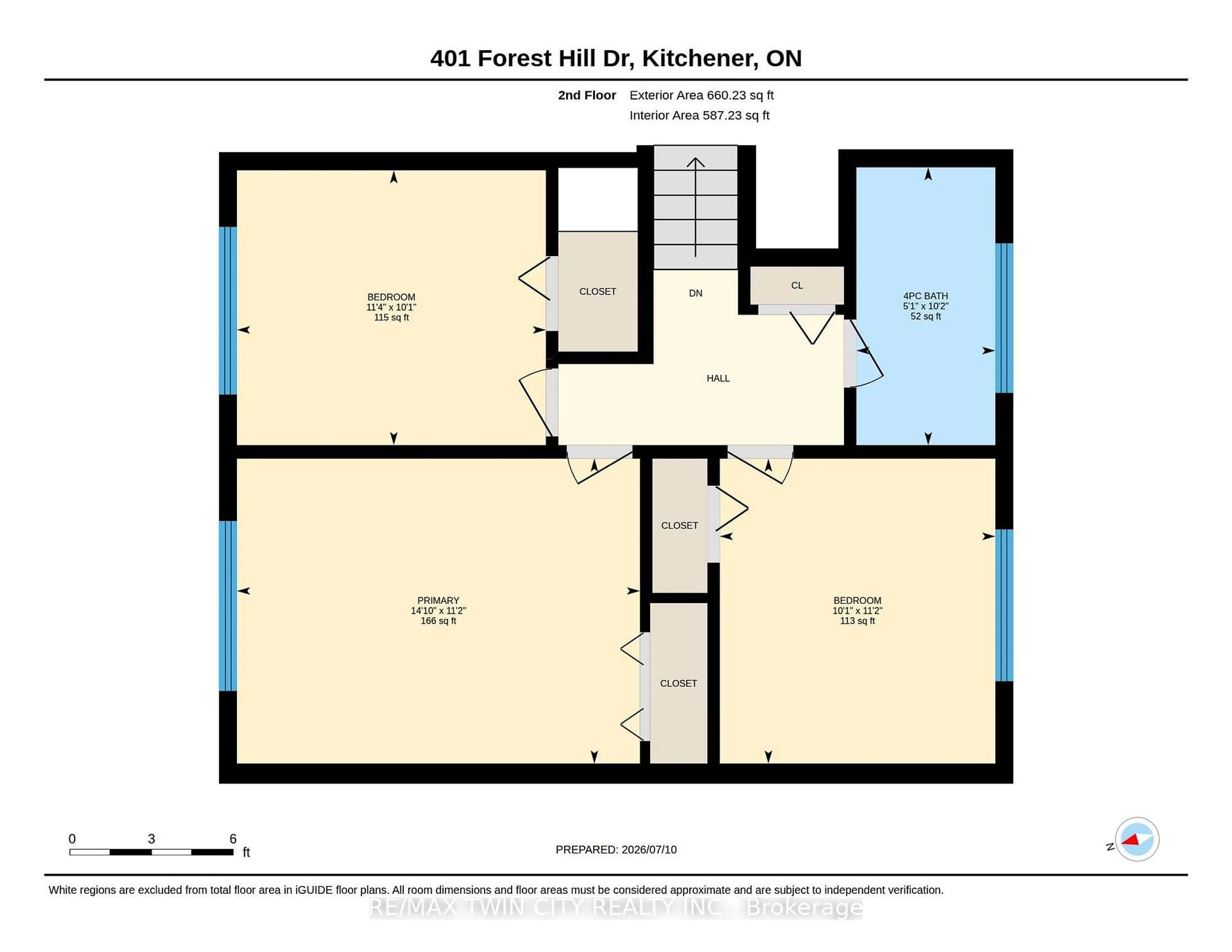 Floor plan for 401 Forest Hill Dr, Kitchener Ontario N2M 4H3