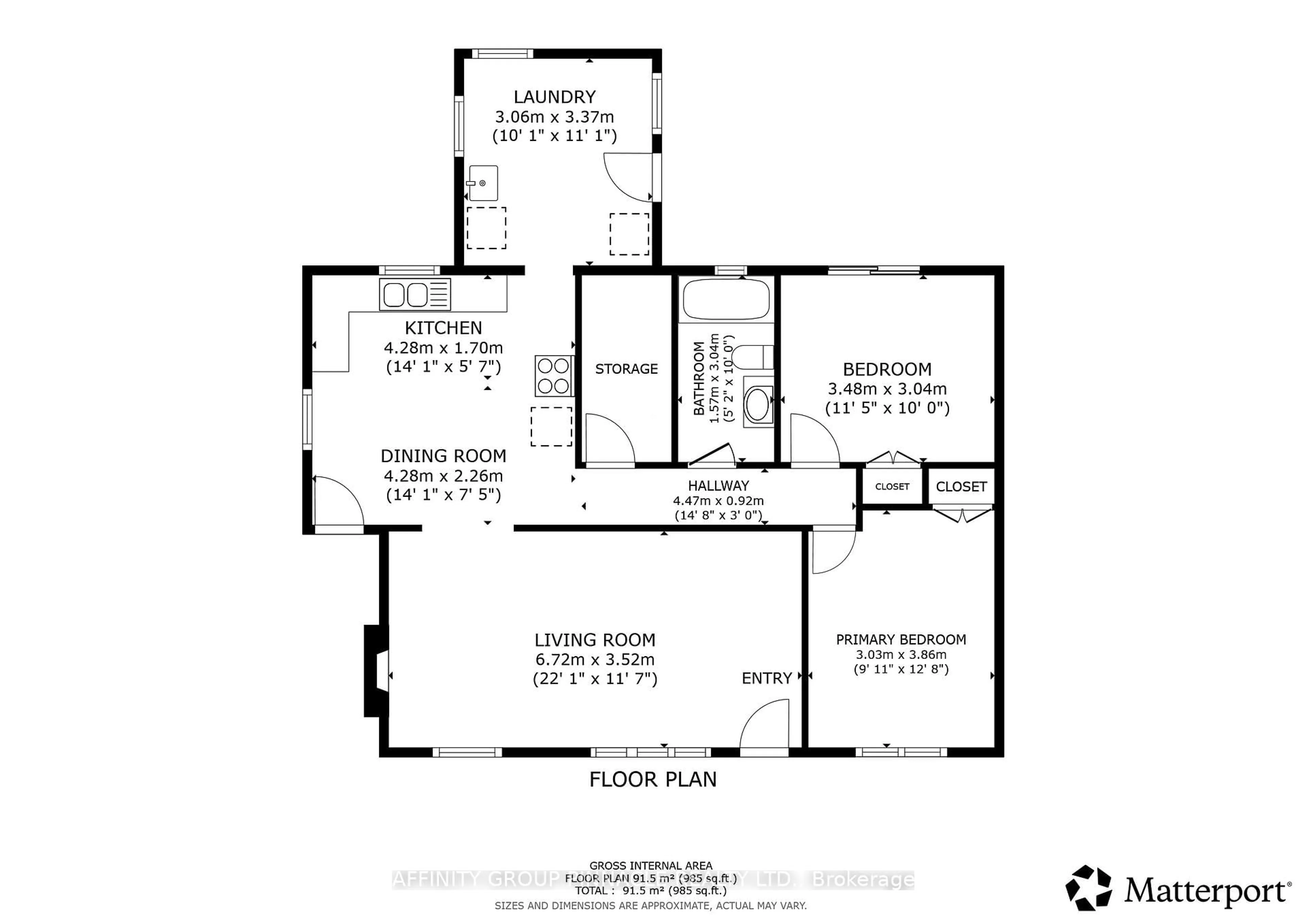 Floor plan for 35 Clifton St, Kawartha Lakes Ontario K0M 1N0