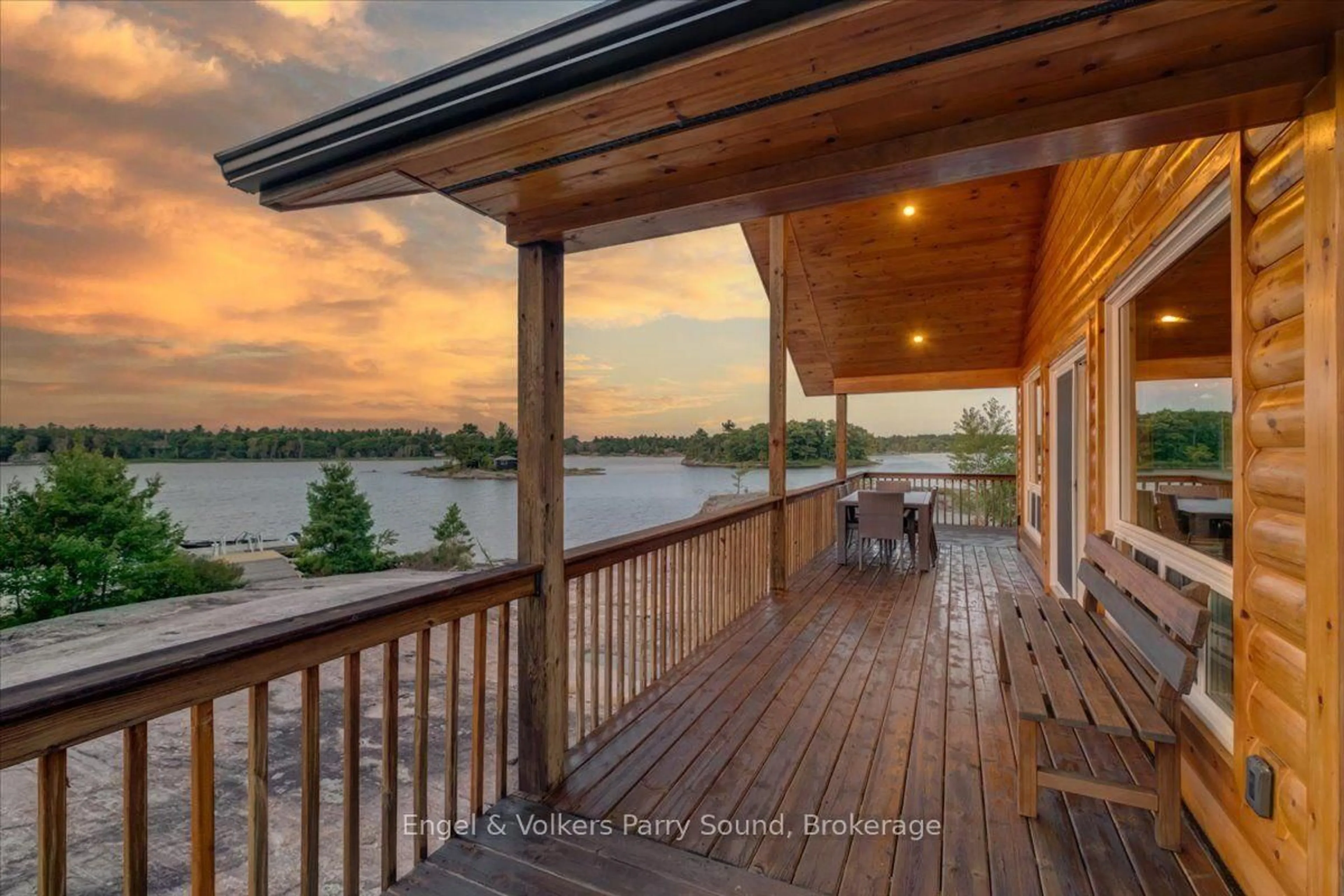 Patio, water/lake/river/ocean view for 4 263 C (Langhorn) Island, Carling Ontario P0G 1G0