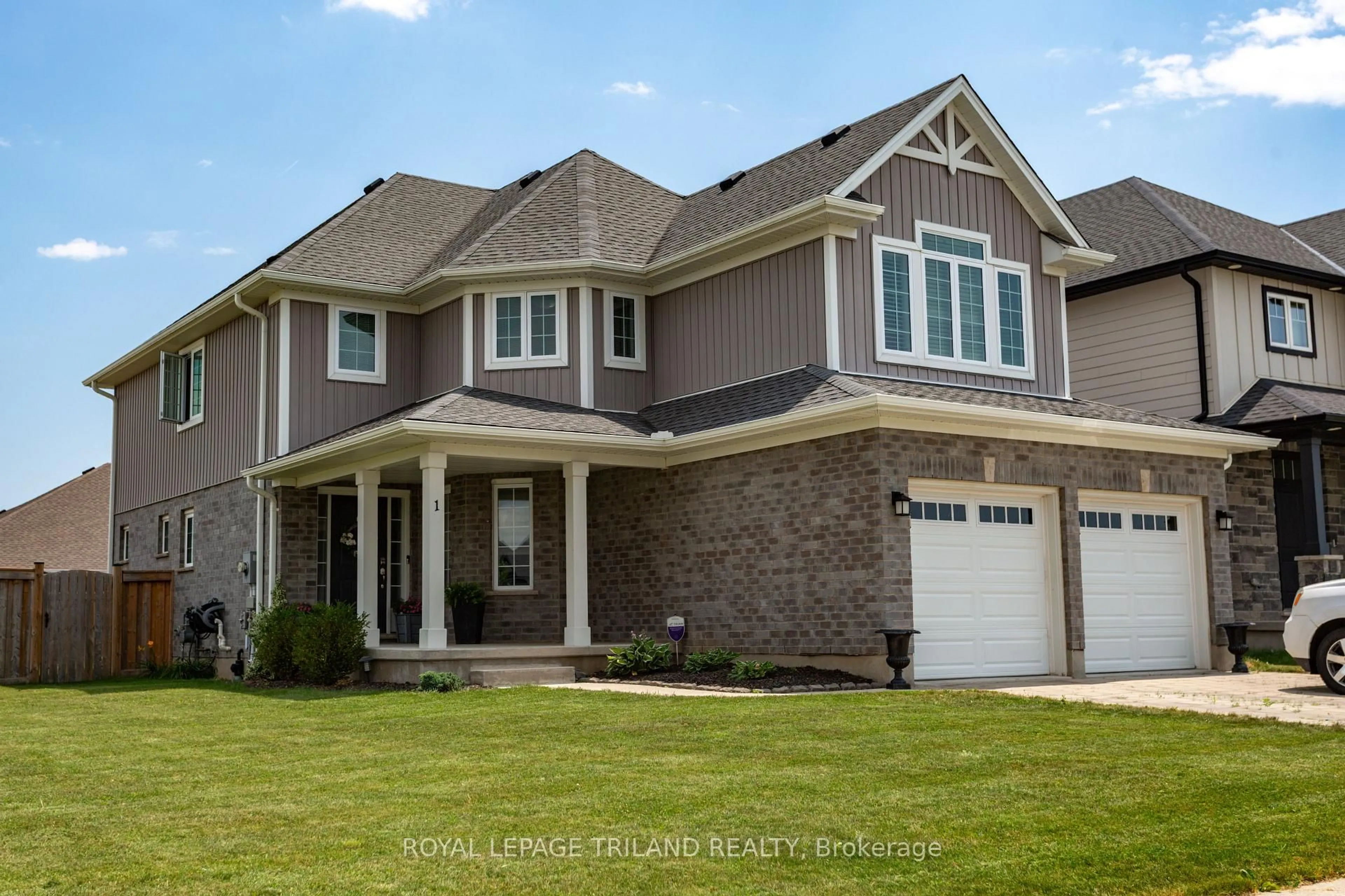 Home with brick exterior material, street for 1 Acorn Tr, St. Thomas Ontario N5R 0H5