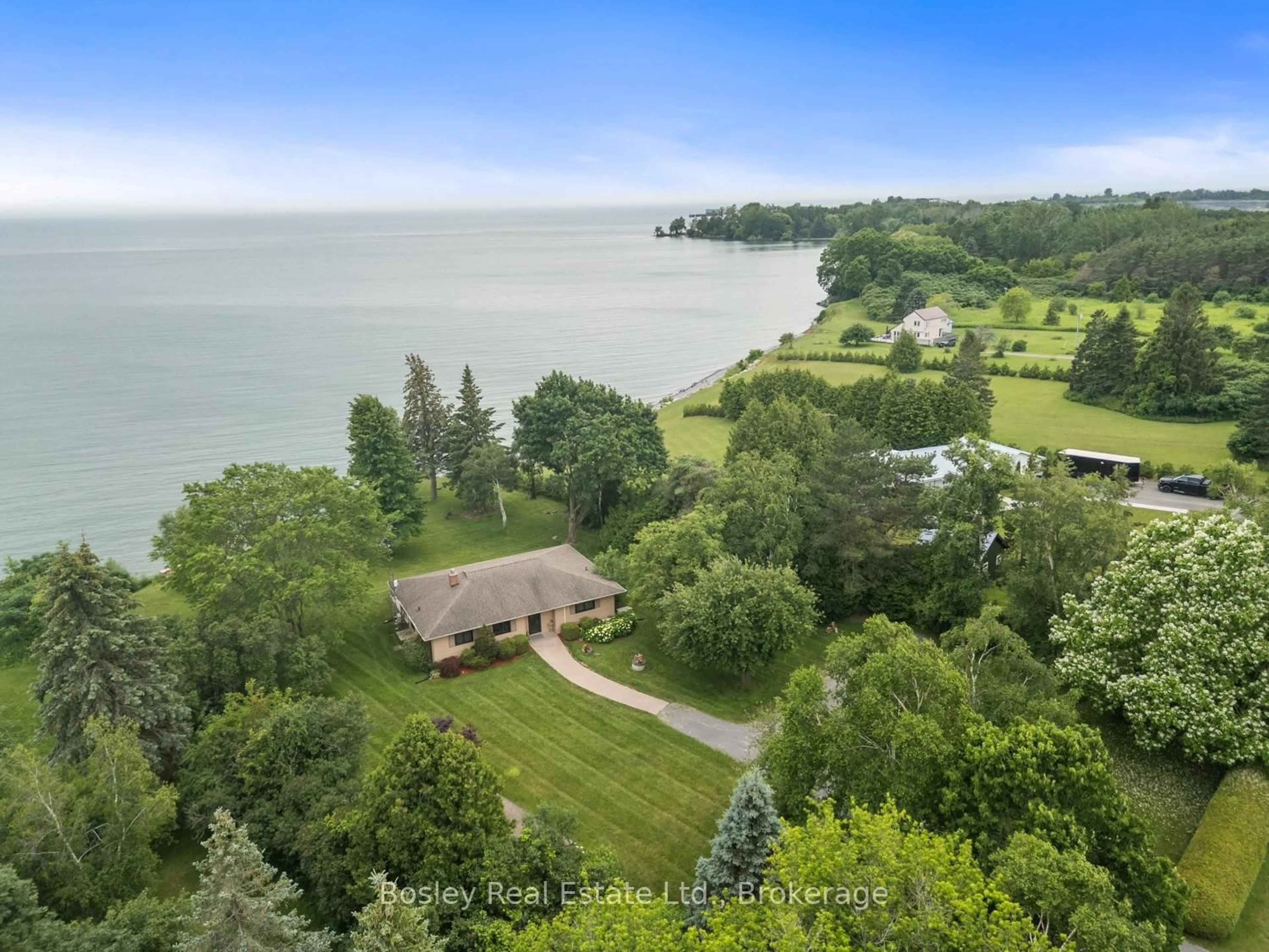 A pic from outside/outdoor area/front of a property/back of a property/a pic from drone, water/lake/river/ocean view for 373 Victoria Beach Rd, Cramahe Ontario K0K 1S0