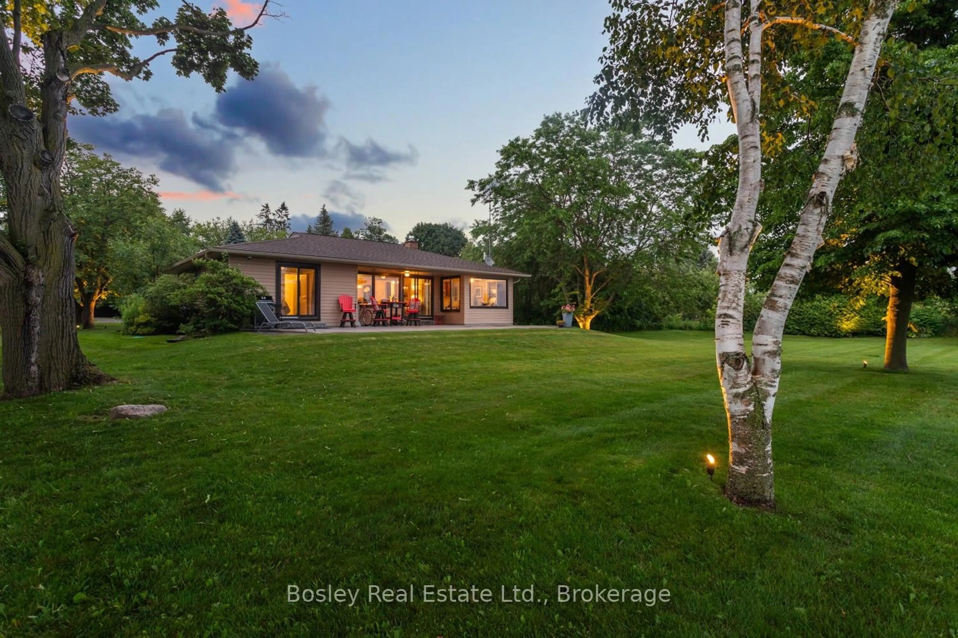 A pic from outside/outdoor area/front of a property/back of a property/a pic from drone, forest/trees view for 373 Victoria Beach Rd, Cramahe Ontario K0K 1S0