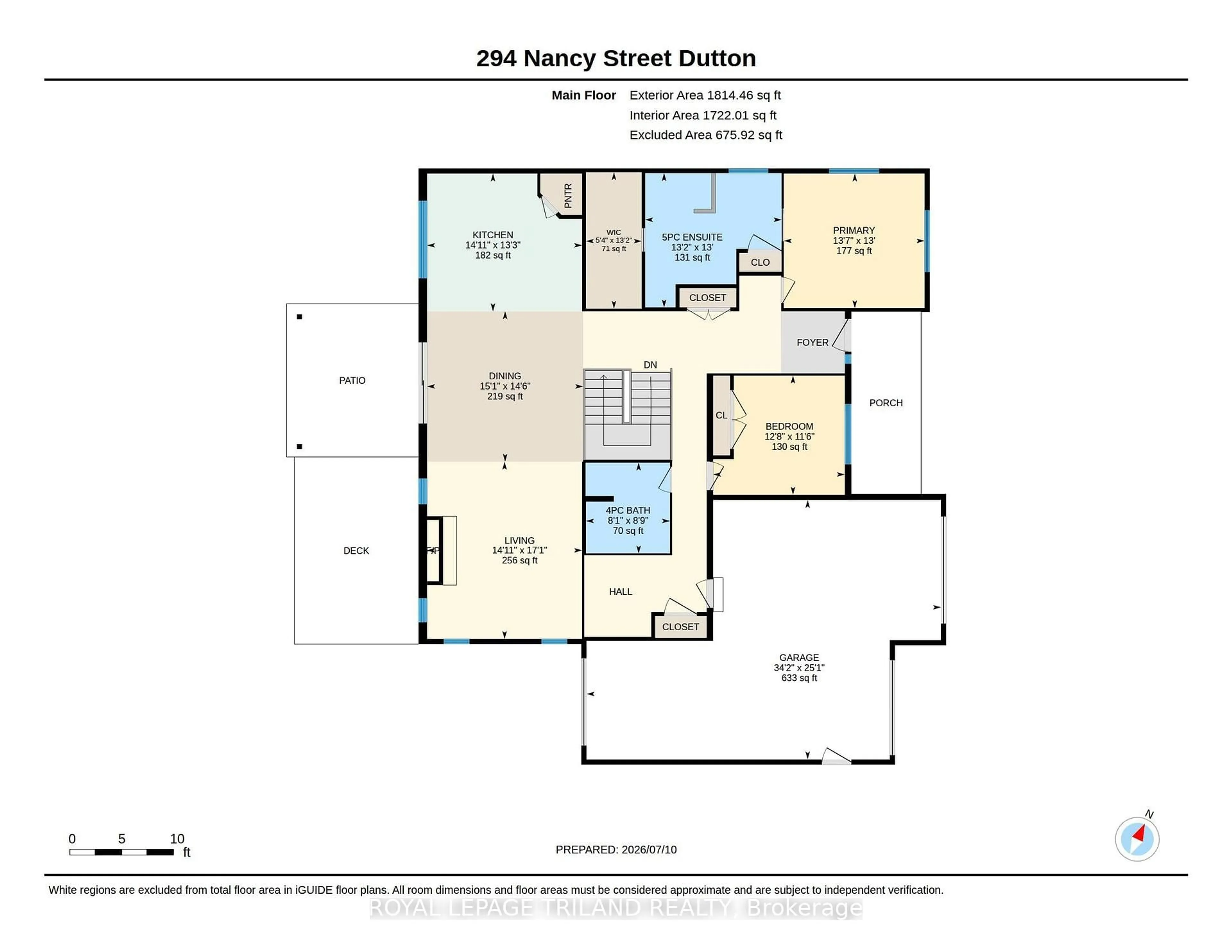 Floor plan for 294 NANCY St, Dutton/Dunwich Ontario N0L 1J0