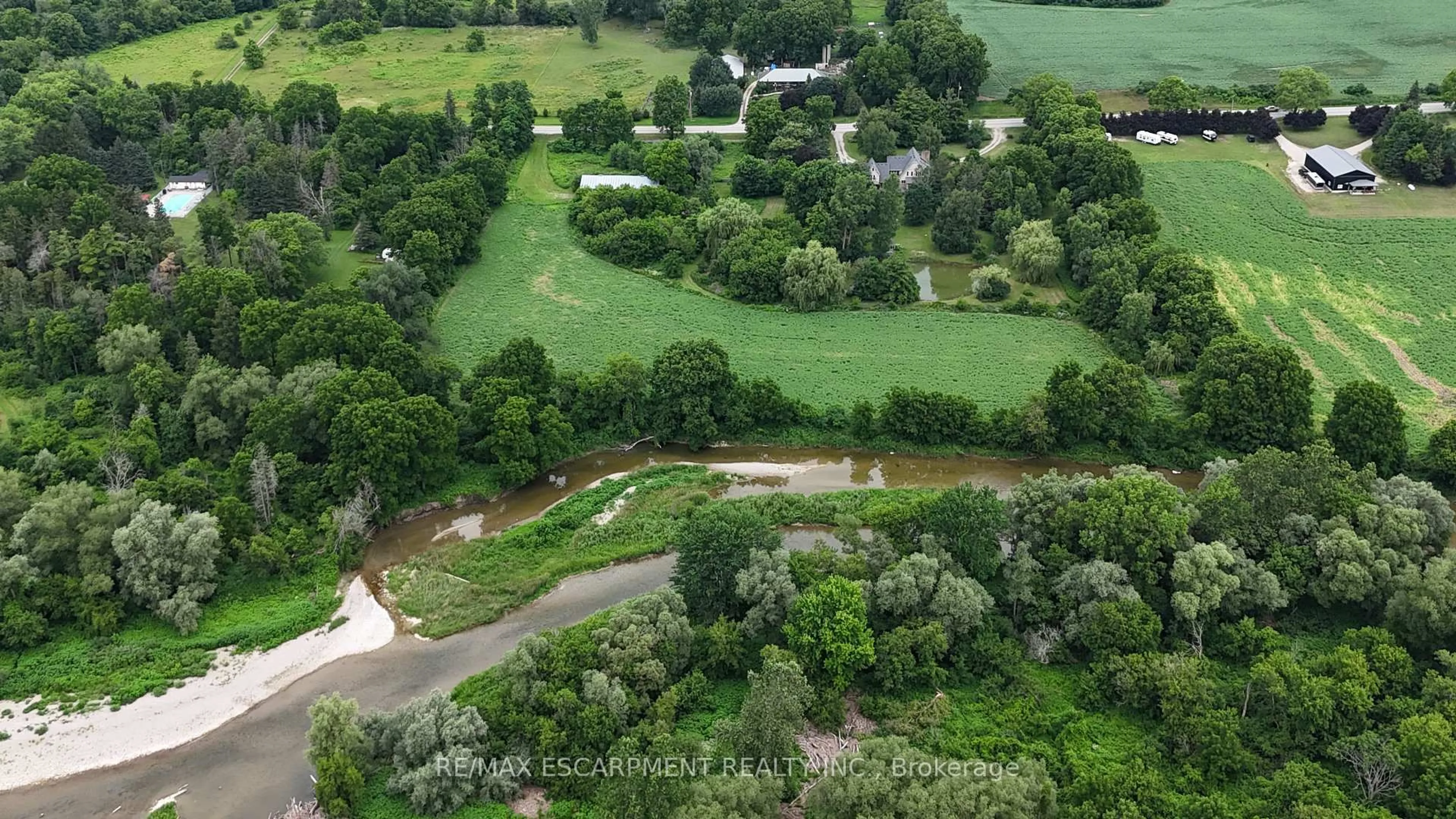 A pic from outside/outdoor area/front of a property/back of a property/a pic from drone, forest/trees view for 807362 Oxford 29 Rd, Blandford-Blenheim Ontario N0J 1G0
