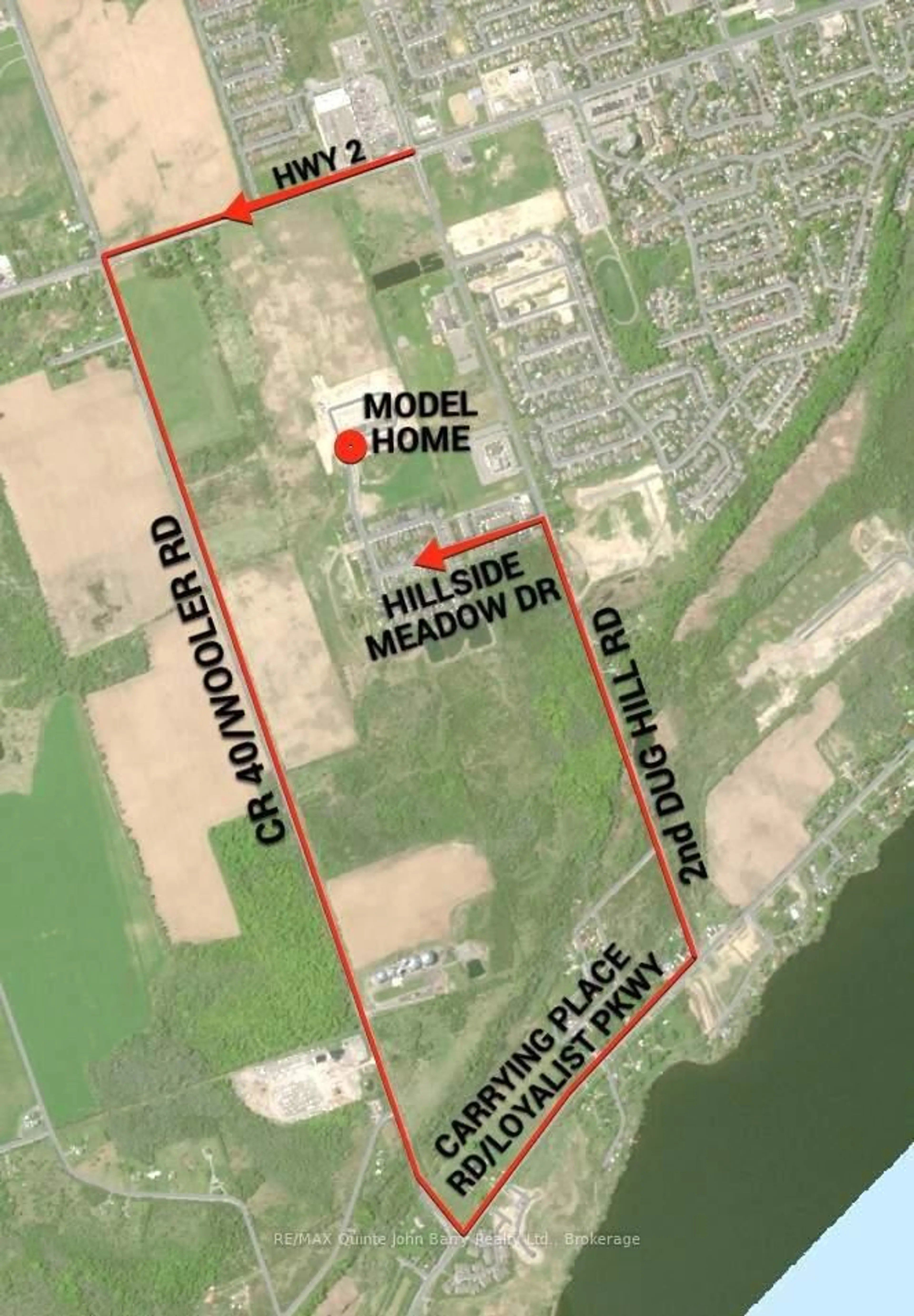 Picture of a map for 48 Parkland Circ #Lot 24, Quinte West Ontario K8V 0R4