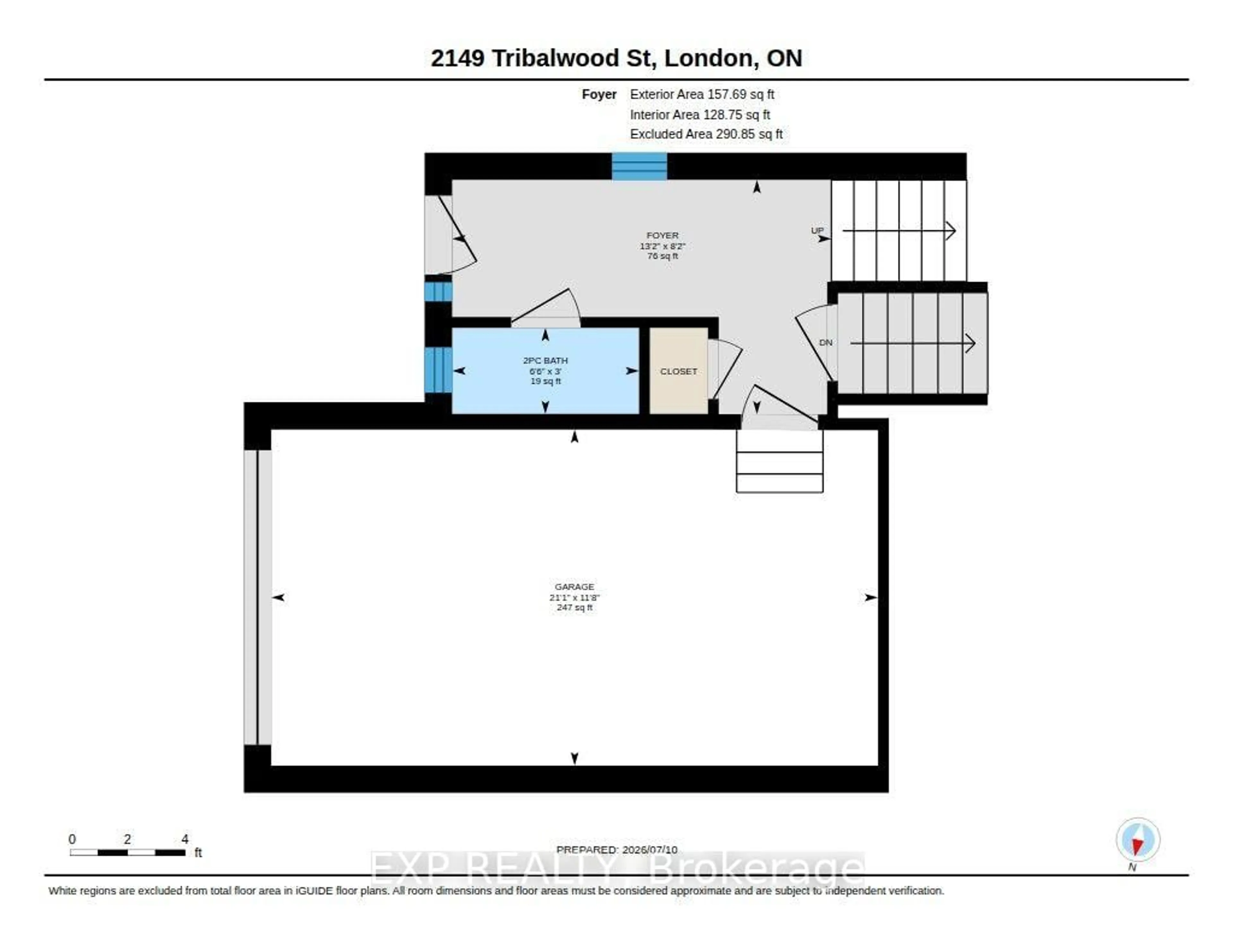 Floor plan for 2149 TRIBALWOOD St, London North Ontario N6G 0R5