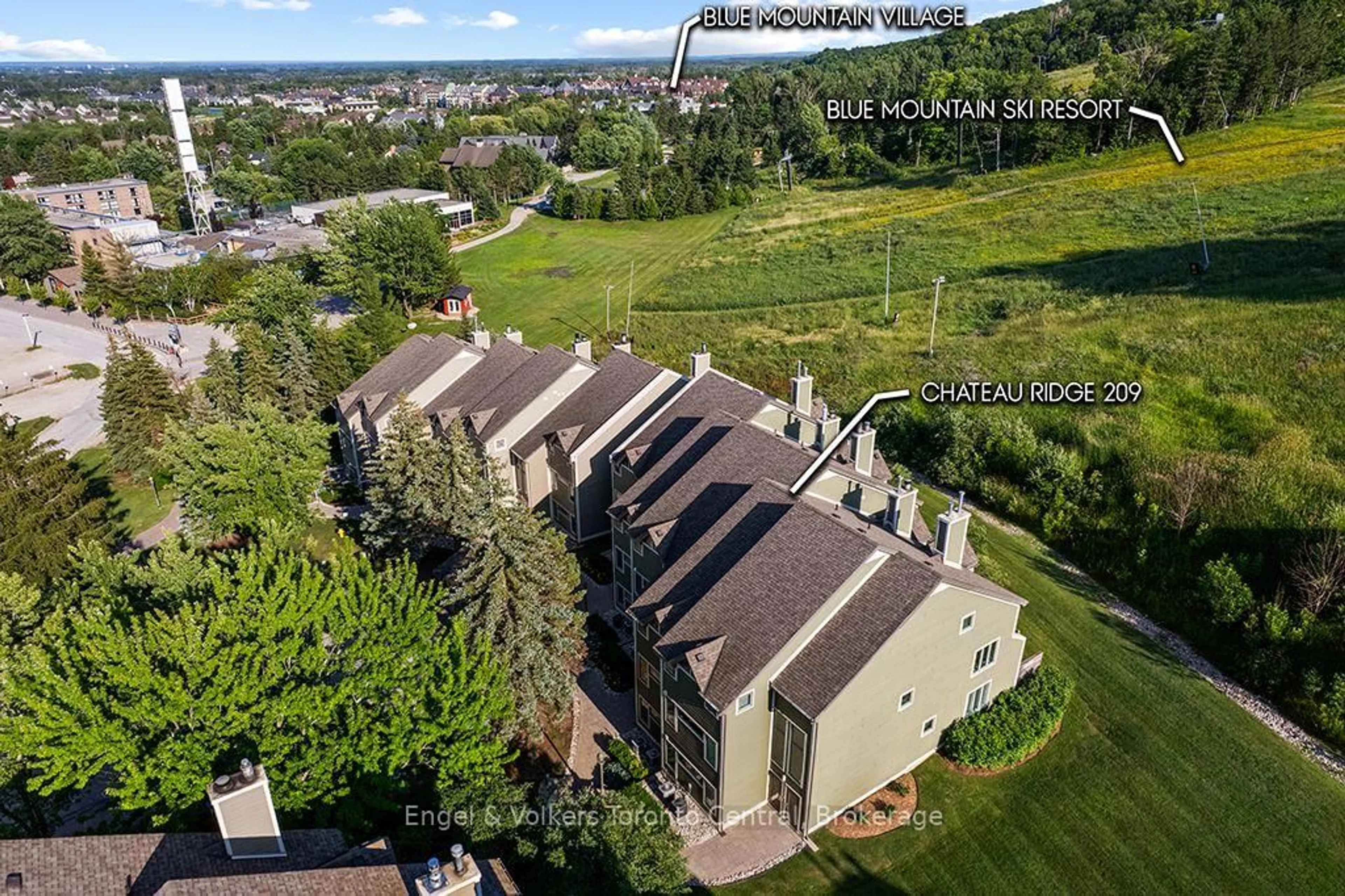 A pic from outside/outdoor area/front of a property/back of a property/a pic from drone, unknown for 796404 Grey Road 19 Rd #209, Blue Mountains Ontario L9Y 0N8
