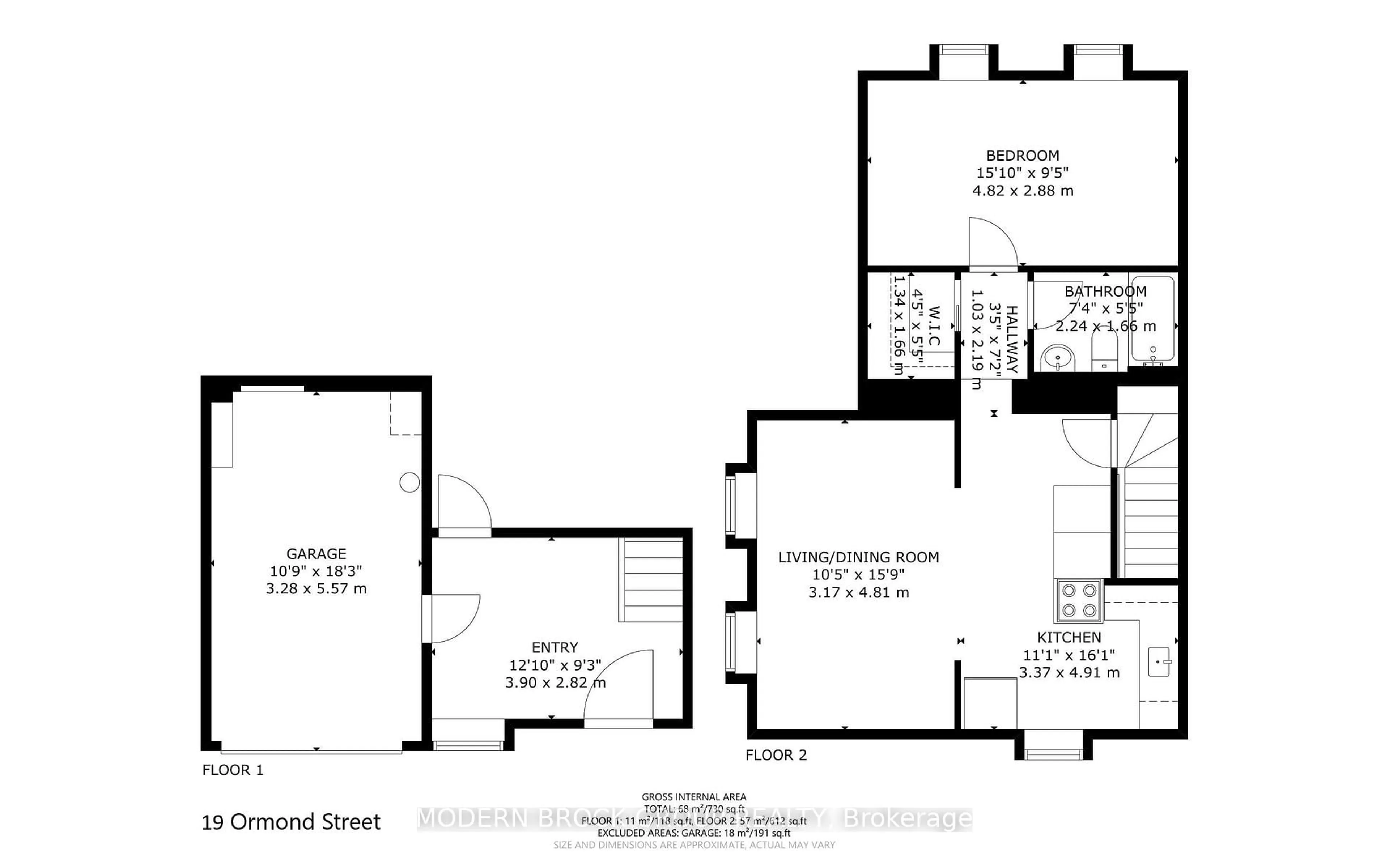 Floor plan for 17/19 Ormond St, Brockville Ontario K6V 2K2