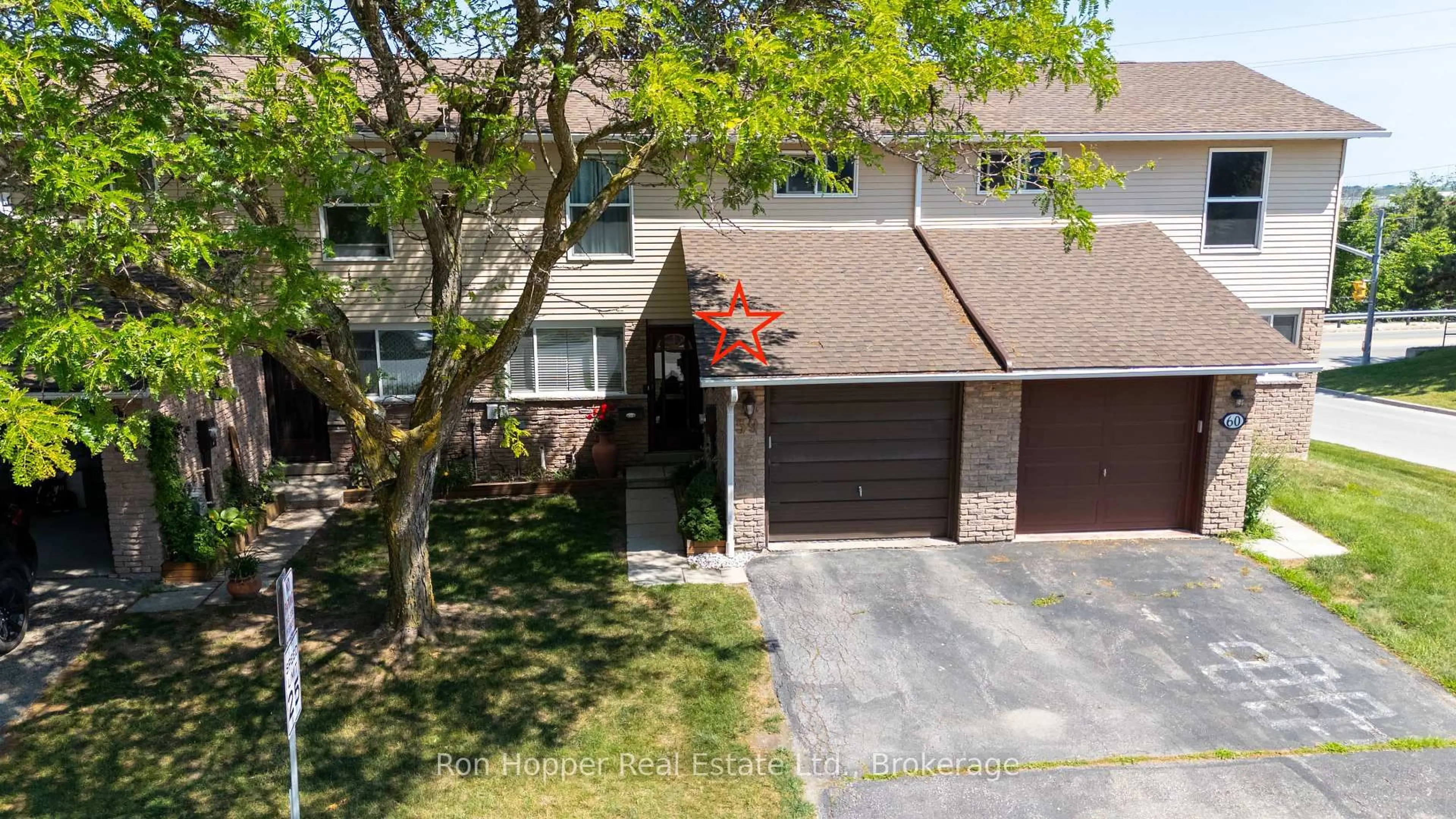 A pic from outside/outdoor area/front of a property/back of a property/a pic from drone, street for 59 Lila Rd #59, Owen Sound Ontario N4K 6C2