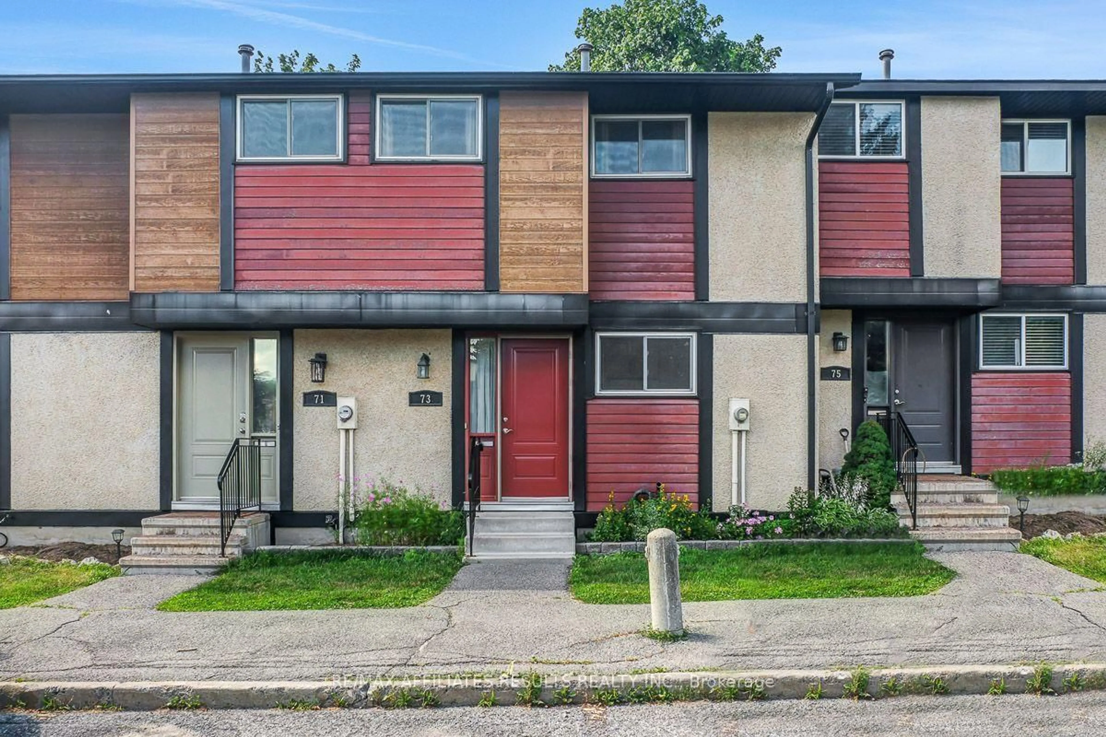 Home with vinyl exterior material, street for 73 McClintock Way #94, Kanata Ontario K2L 2A3