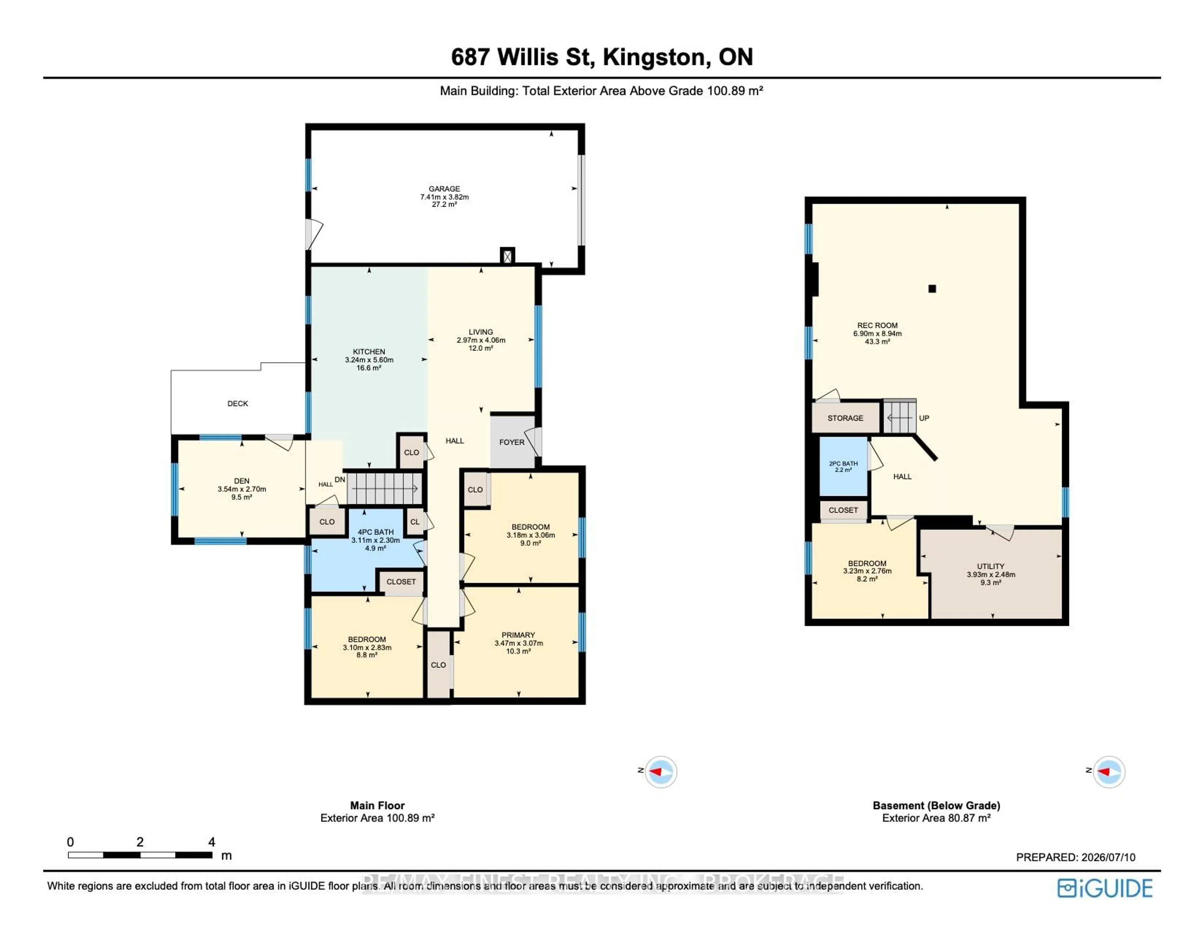 Floor plan for 687 Willis St, Kingston Ontario K7M 6J5