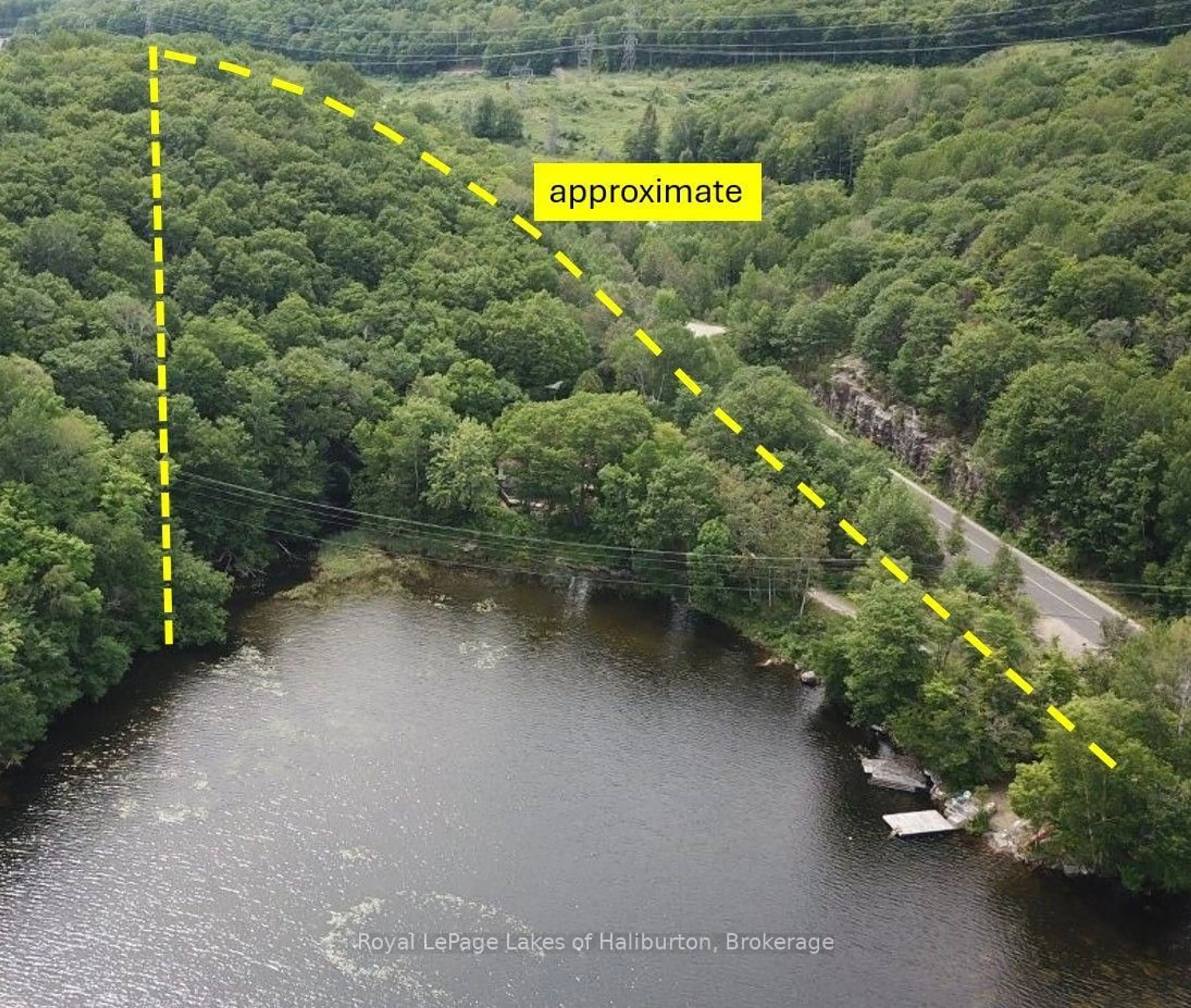 A pic from outside/outdoor area/front of a property/back of a property/a pic from drone, water/lake/river/ocean view for 3040 Haliburton Lake Rd, Dysart et al Ontario K0M 1S0