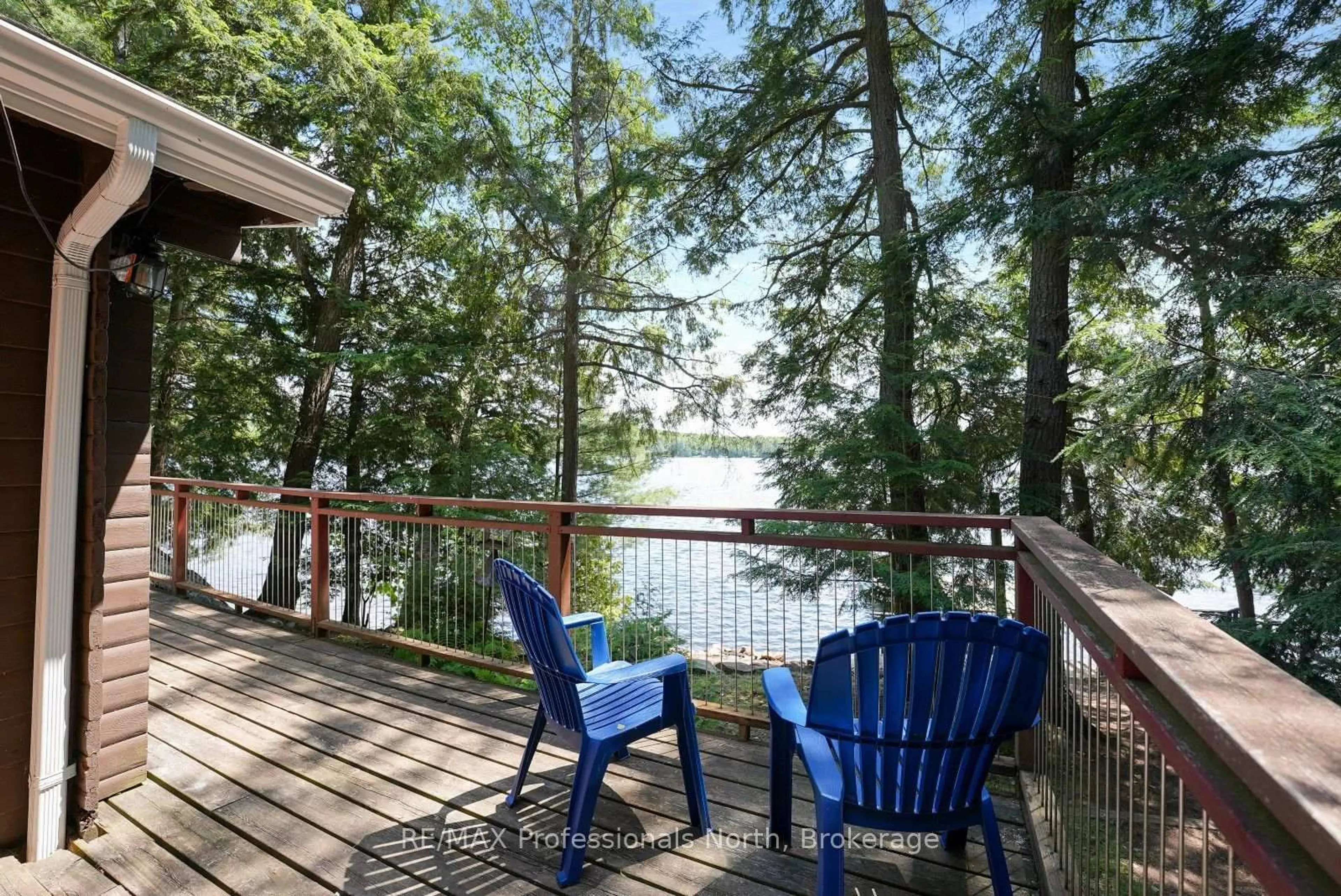 Patio, water/lake/river/ocean view for 1042 Platinum Bay Rd, Dysart et al Ontario K0M 1S0