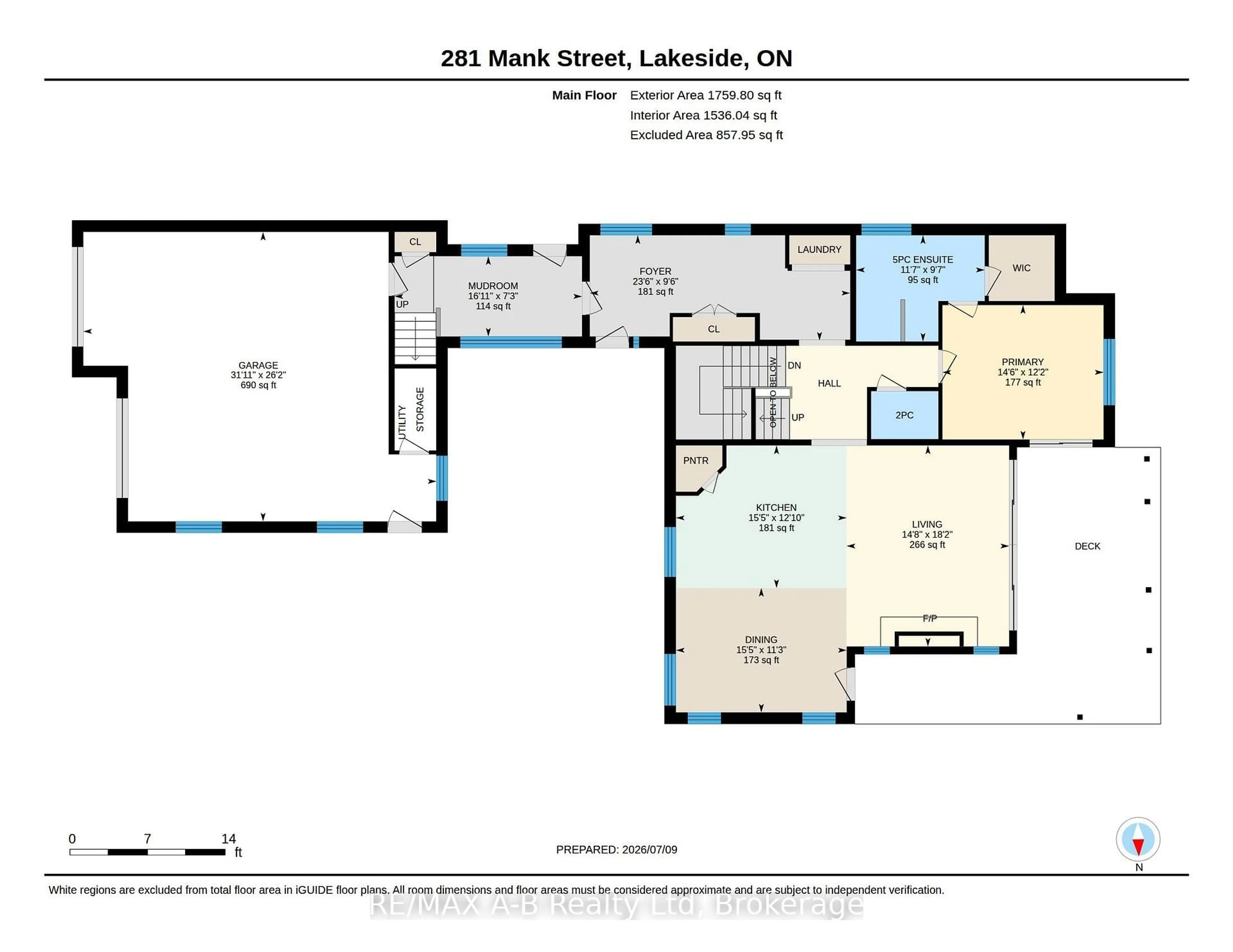 Floor plan for 281 Mank St, Zorra Ontario N0H 2G0