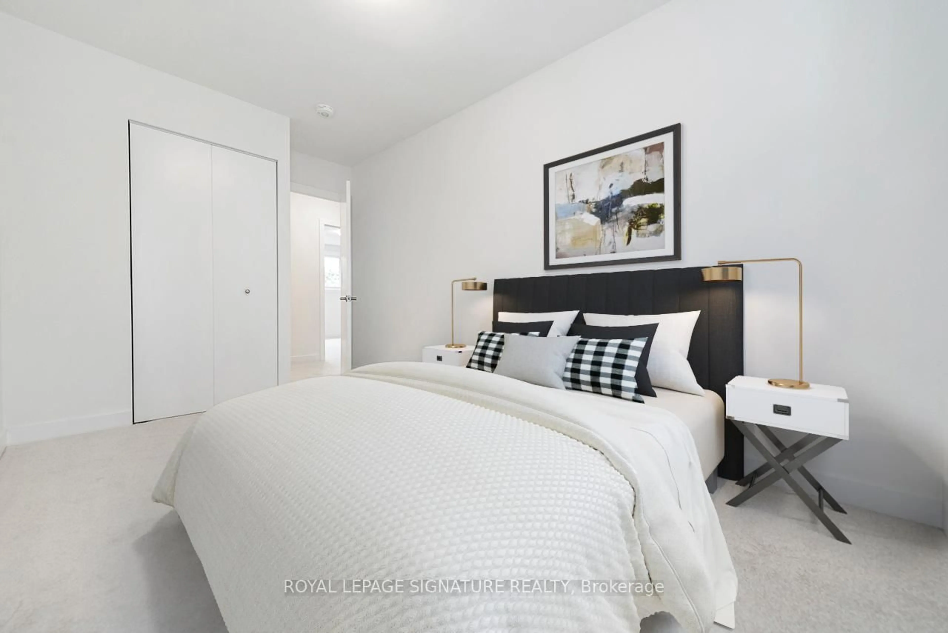 Bedroom with bed, unknown for 88 Tunbridge Cres #49, Hamilton Ontario L8W 1L3