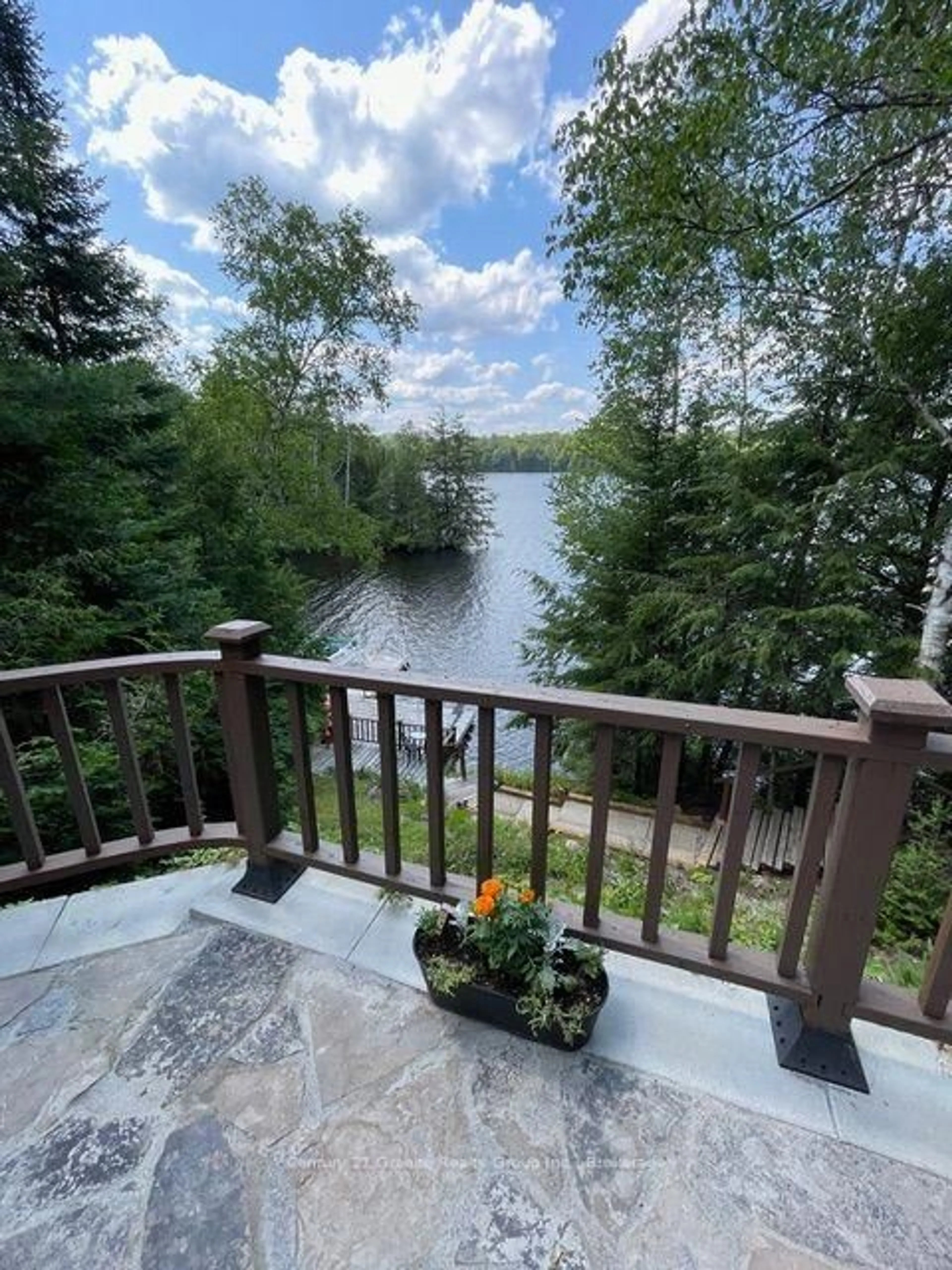 Patio, water/lake/river/ocean view for 1109 Burnt Point Tr, Highlands East Ontario K0M 2K0